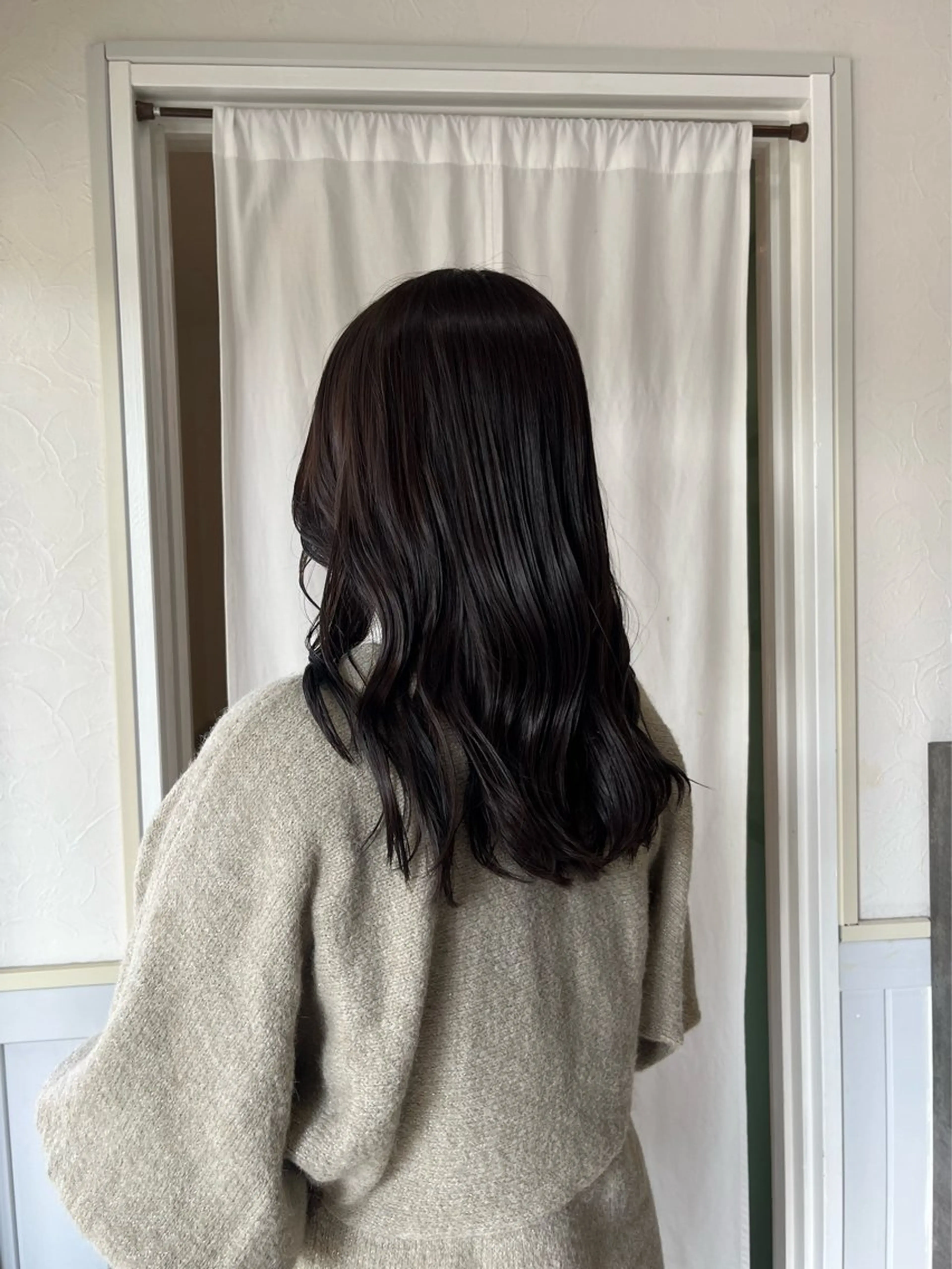 セミロング カット ヘアカラー 金沢市/美容師/ 岡島由希美のマツエク・マツパデザイン