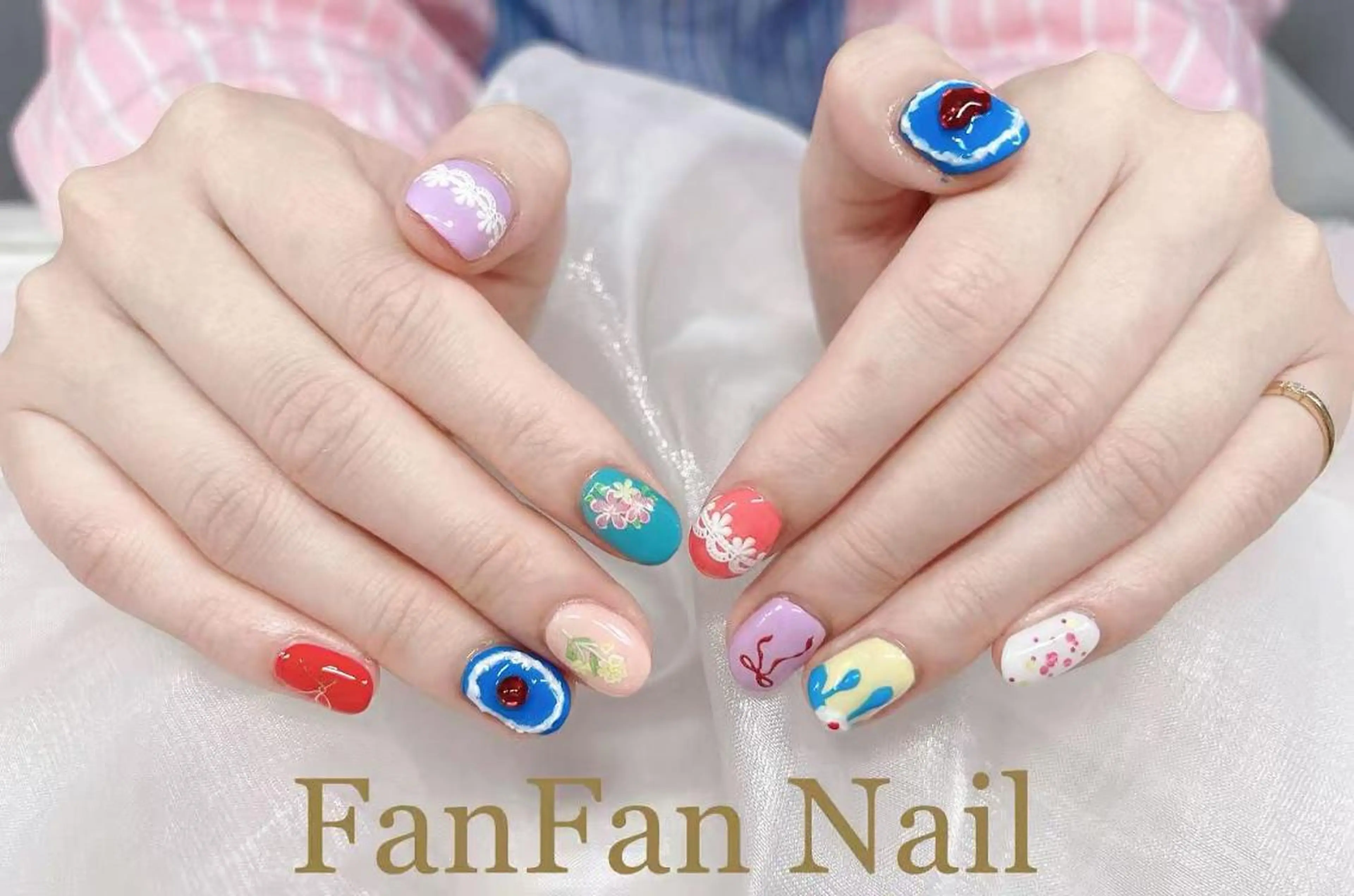 ネイル FanFan 長さ出し専門のネイルデザイン