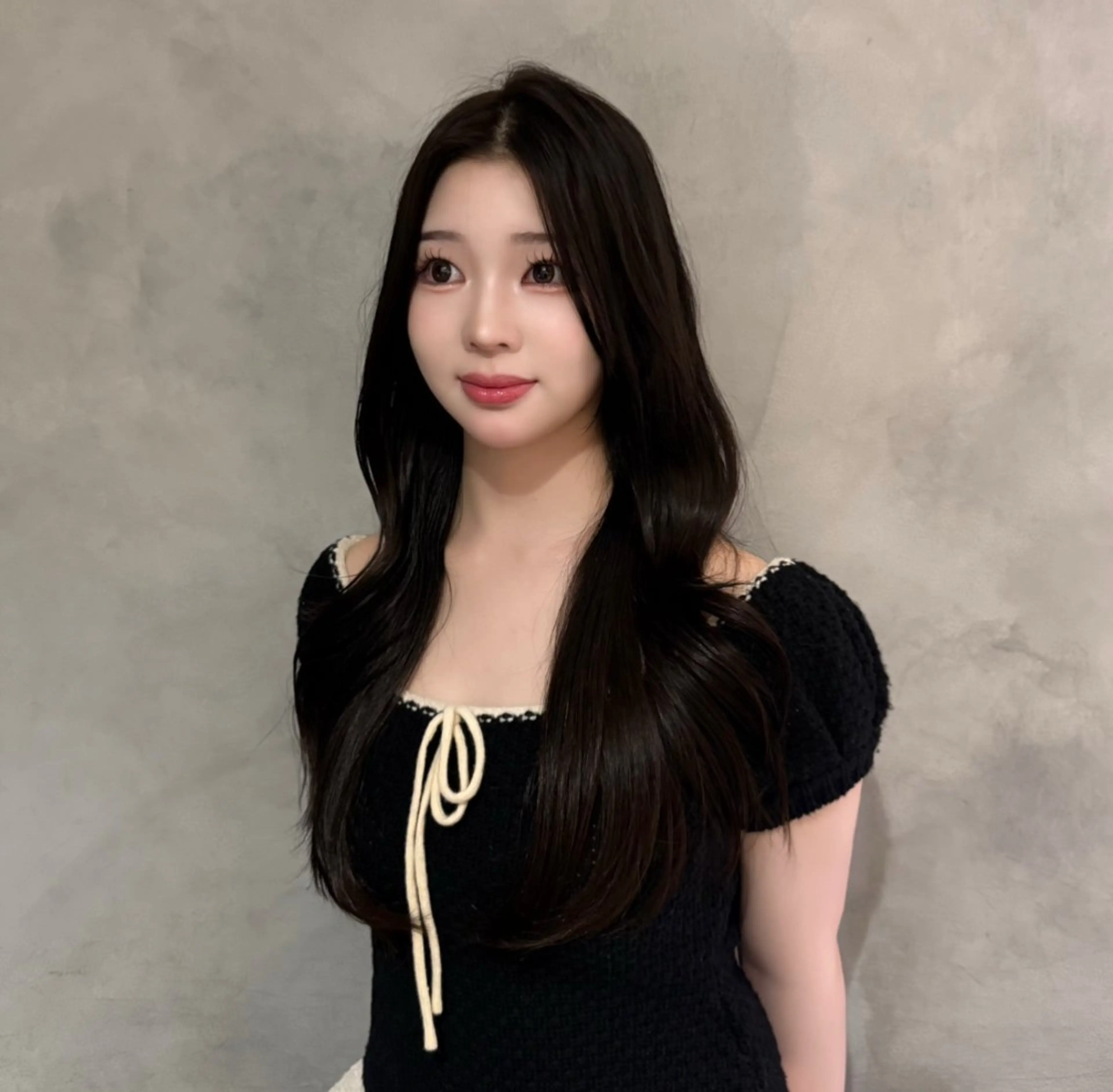 ロング カット ヘアカラー トリートメント 谷 亜澄のヘアスタイル