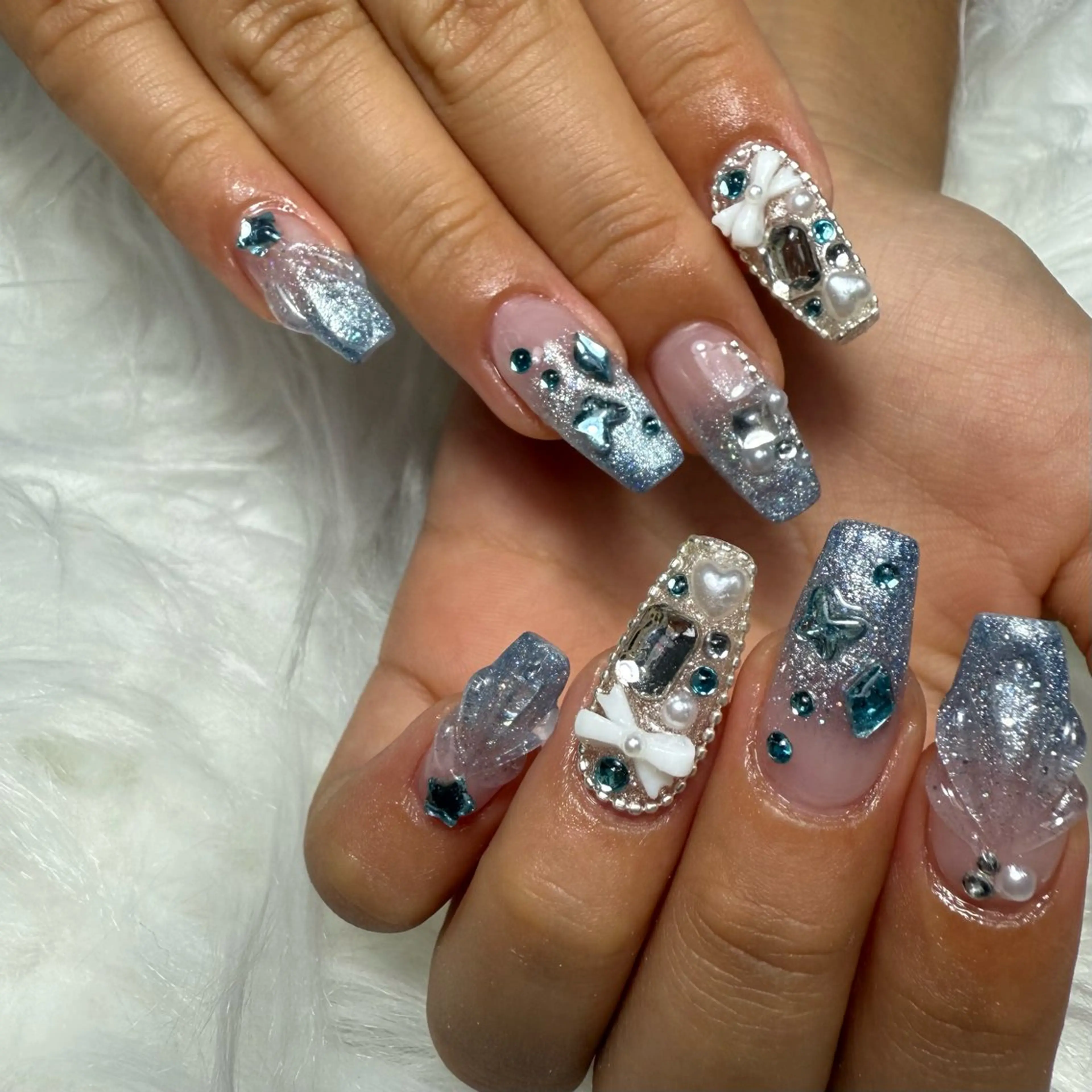 ネイル 夏ネイル ネイルチップ ハンドネイル L'ino nailのネイルデザイン