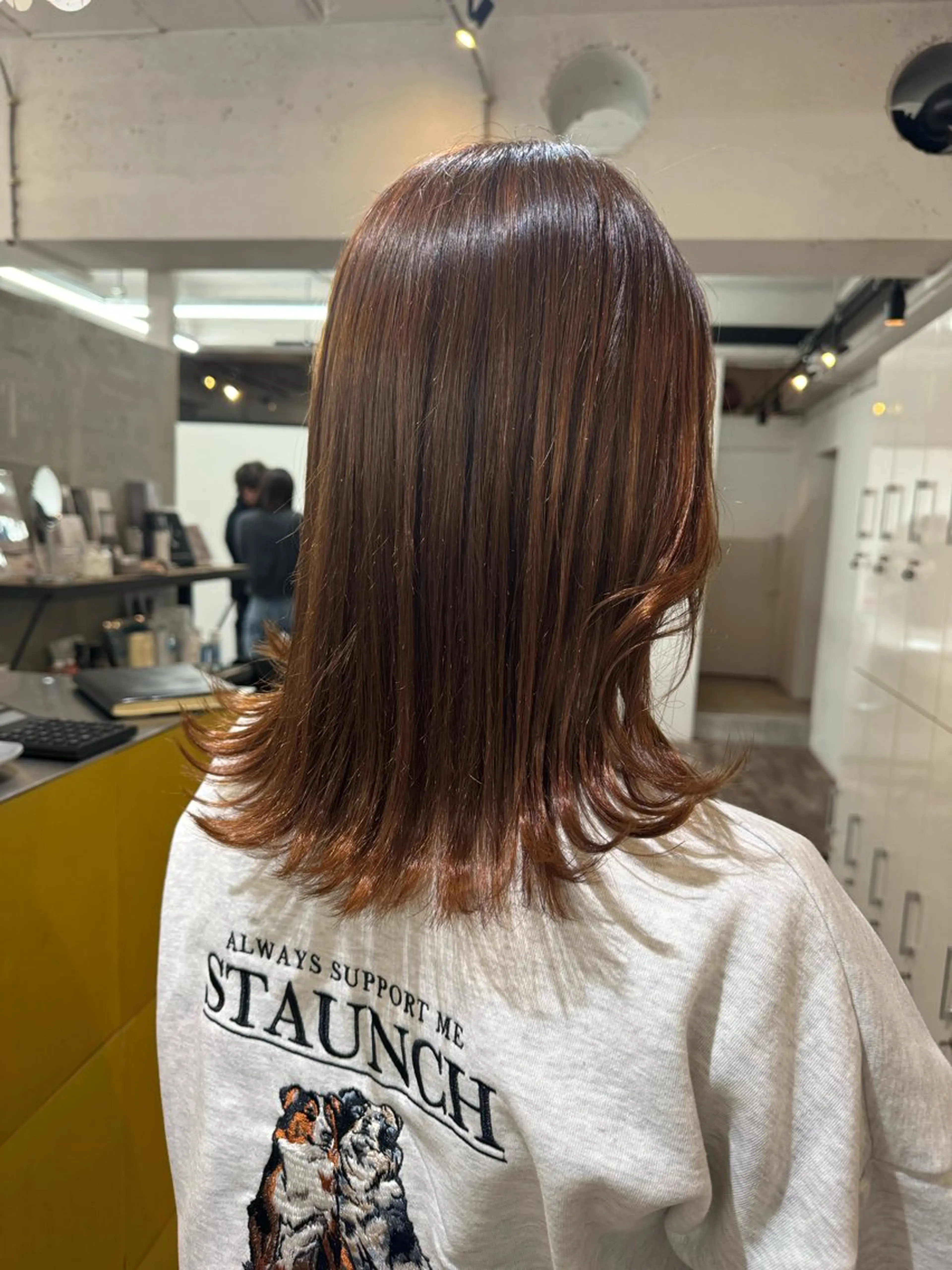 ミディアム 赤み無し柔らかカラー 【梅田】madokaのヘアスタイル