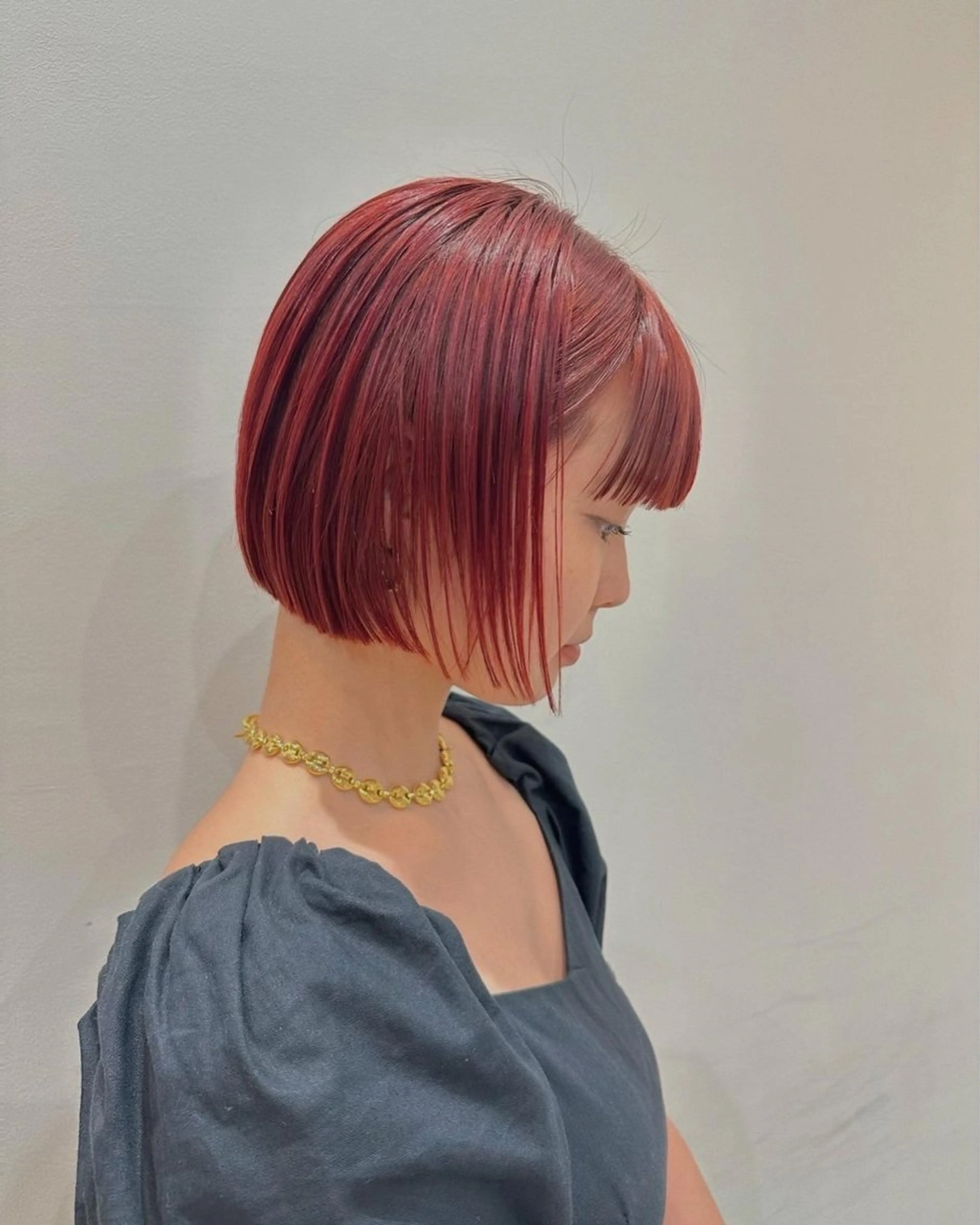 ショート カラー ヘアカラー トリートメント ヘアセット 顔まわりカット/艶髪 カラー✨けいとのヘアスタイル