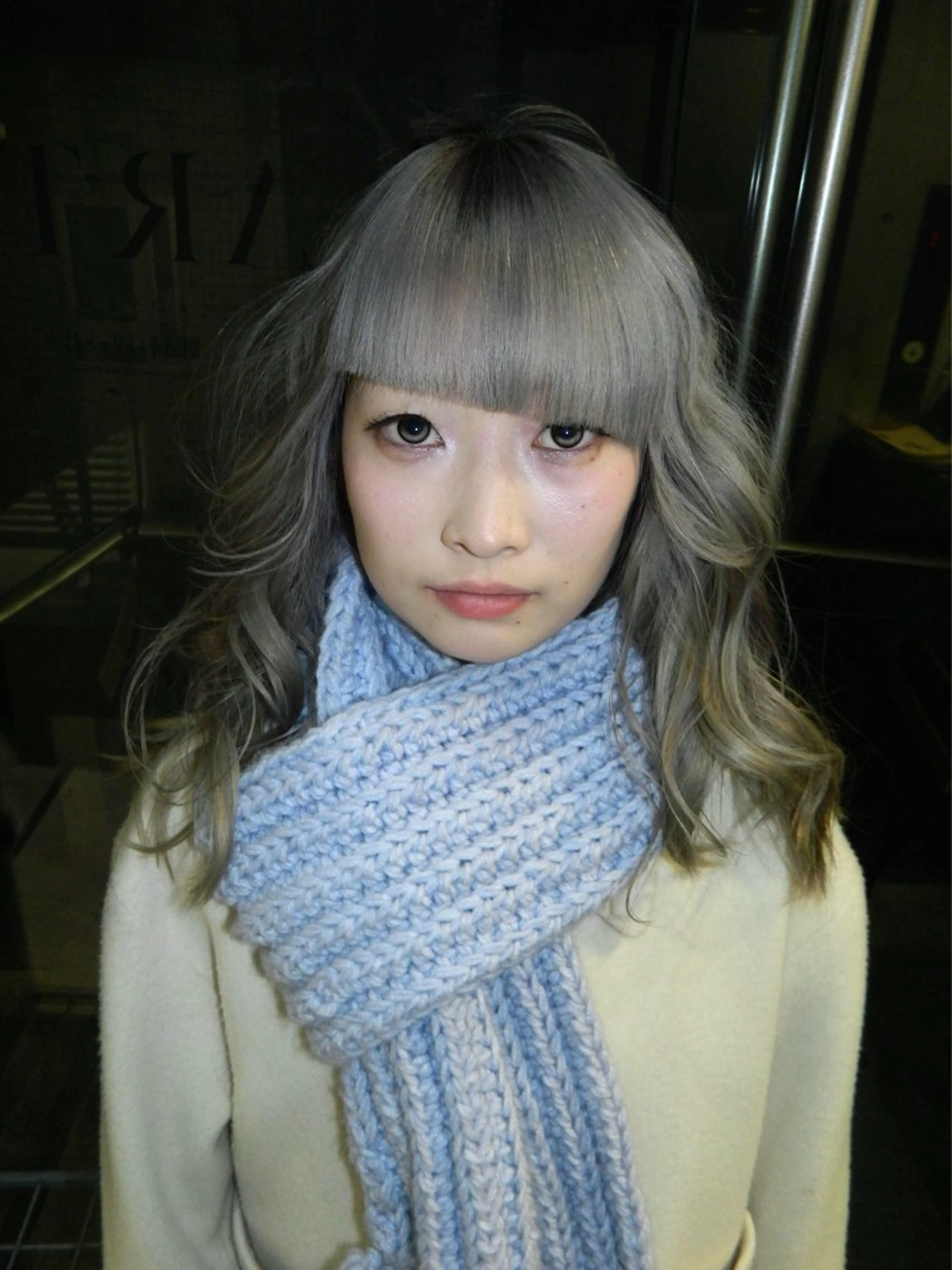 ロング カラー ヘアアレンジ シルバー ヘアカラー 透明感/レイヤー/ sakura🪽のヘアスタイル