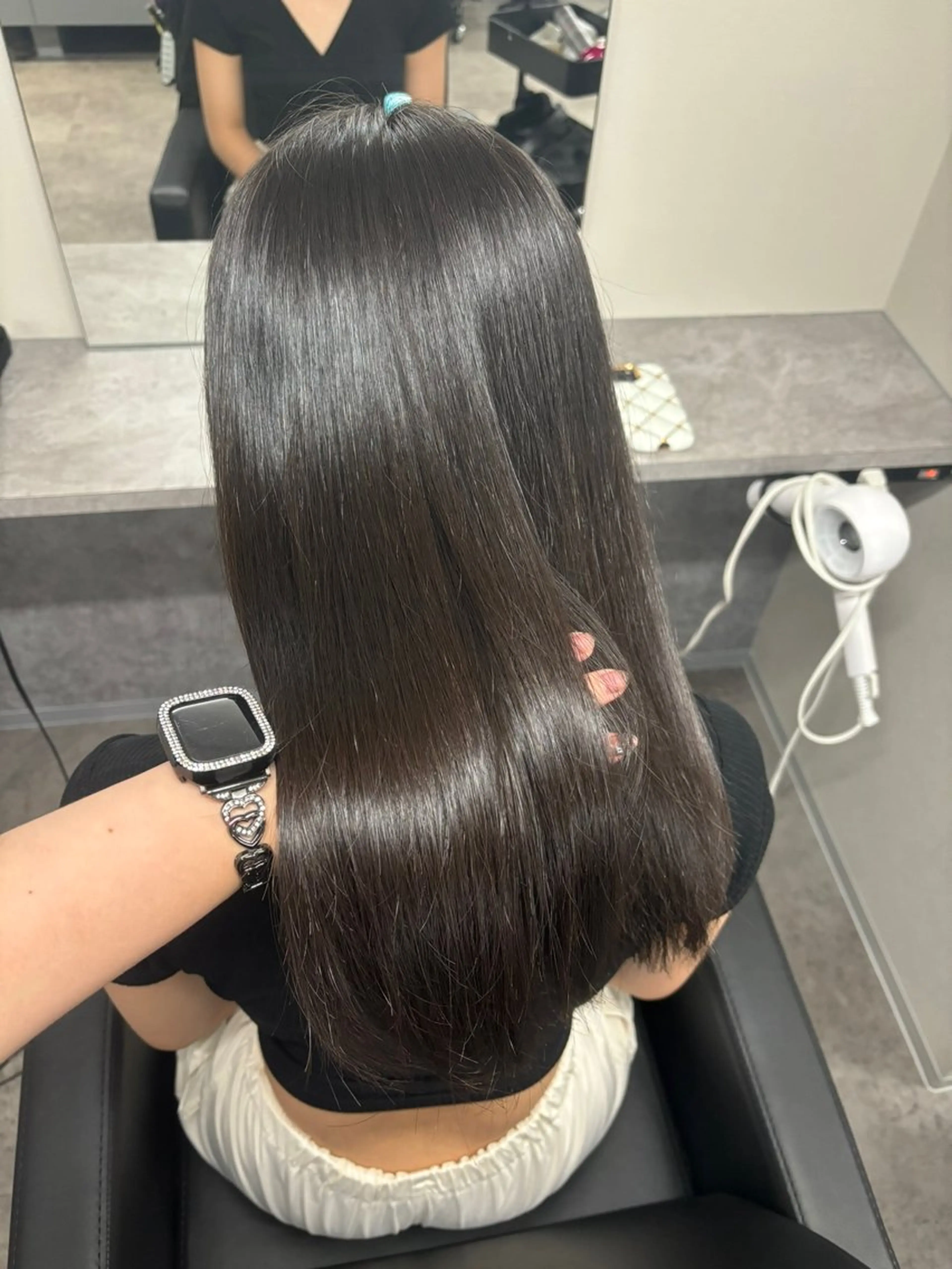 ロング 髪質改善 縮毛矯正 りあん/ 越谷/パーマのヘアスタイル