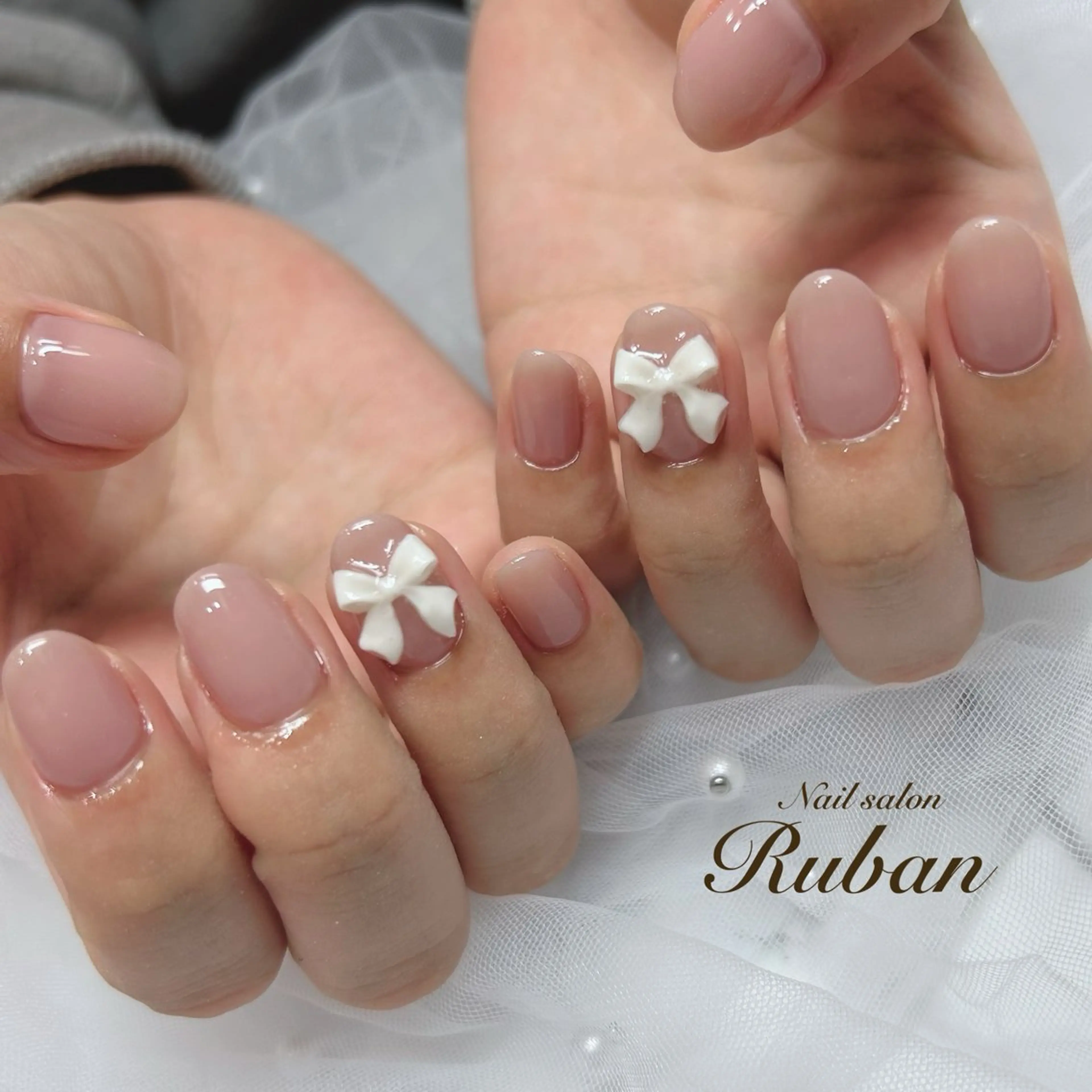 ネイル ワンカラーネイル リボン Nail salon Ruban所属・Nail salon Rubanのネイルデザイン