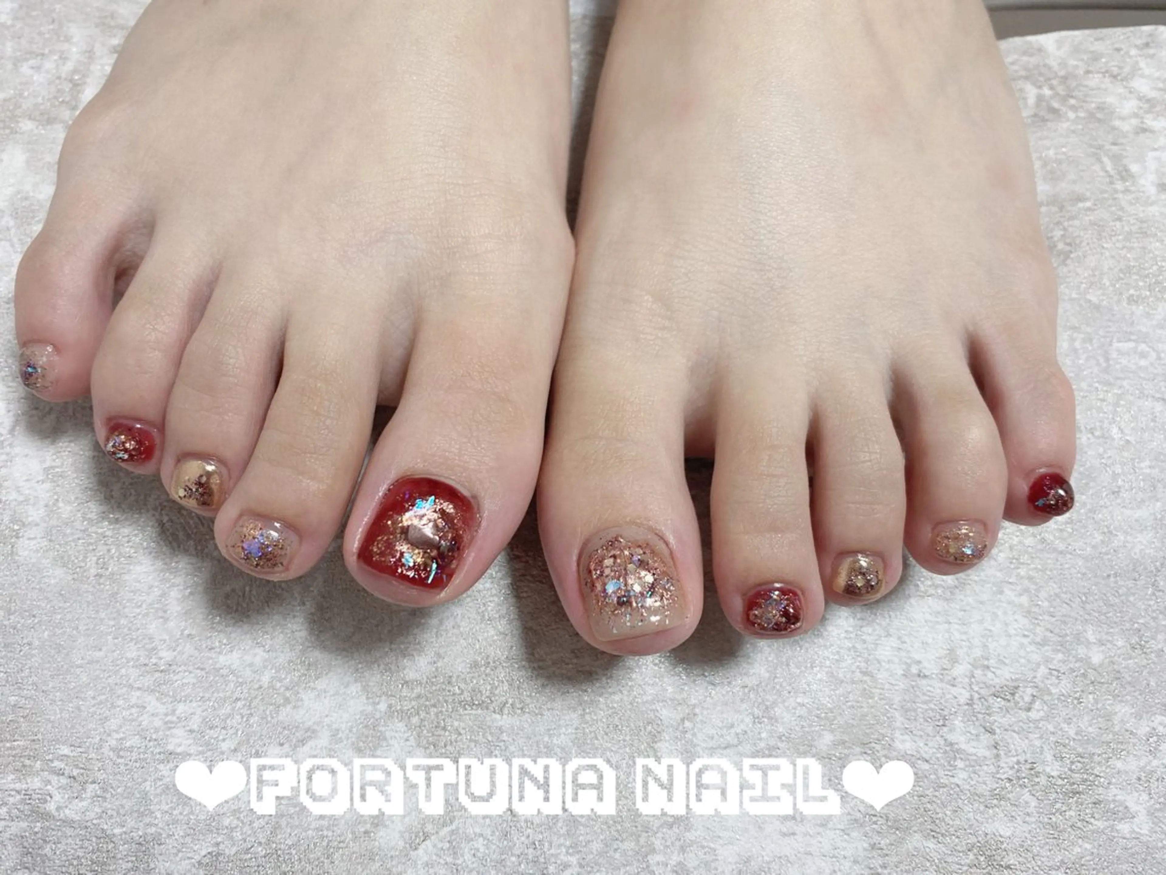 ネイル フットネイル Nail •Head スパFortunaのネイルデザイン