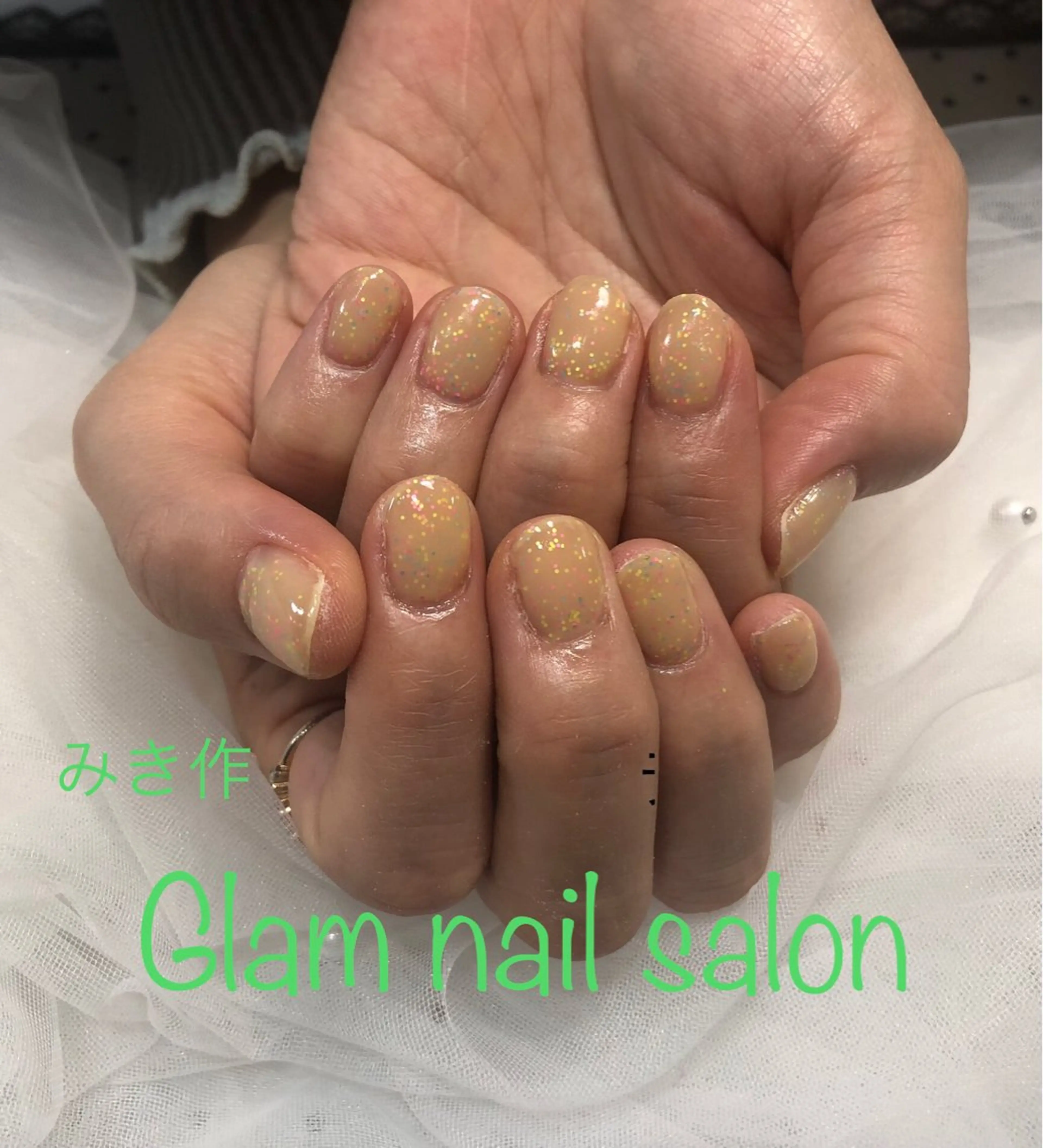 ネイル ワンカラーネイル 💅研修生の chan みきのネイルデザイン