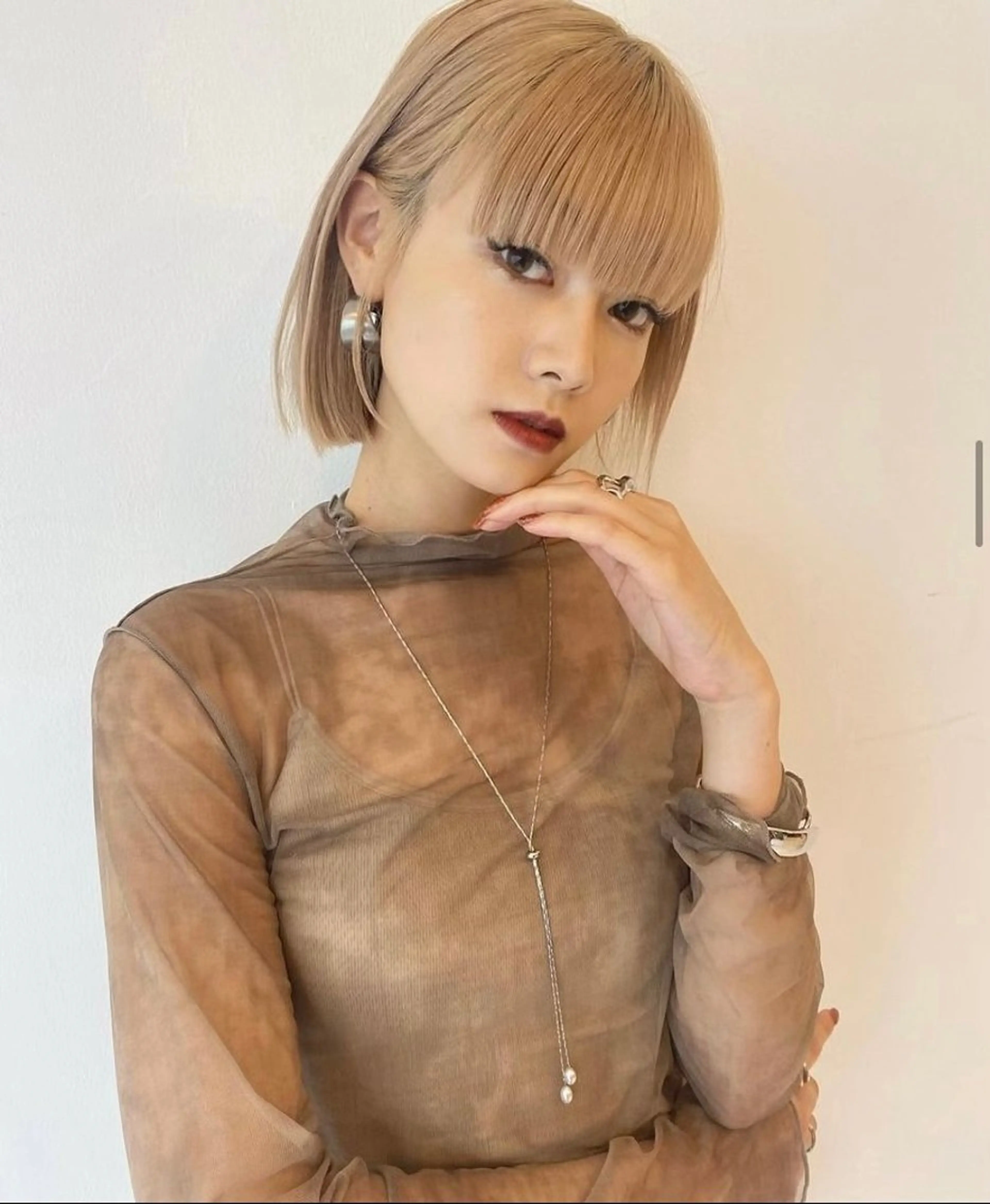 ミディアム AO所属・RISAKO 艶髪モテヘア🎀府中のヘアスタイル