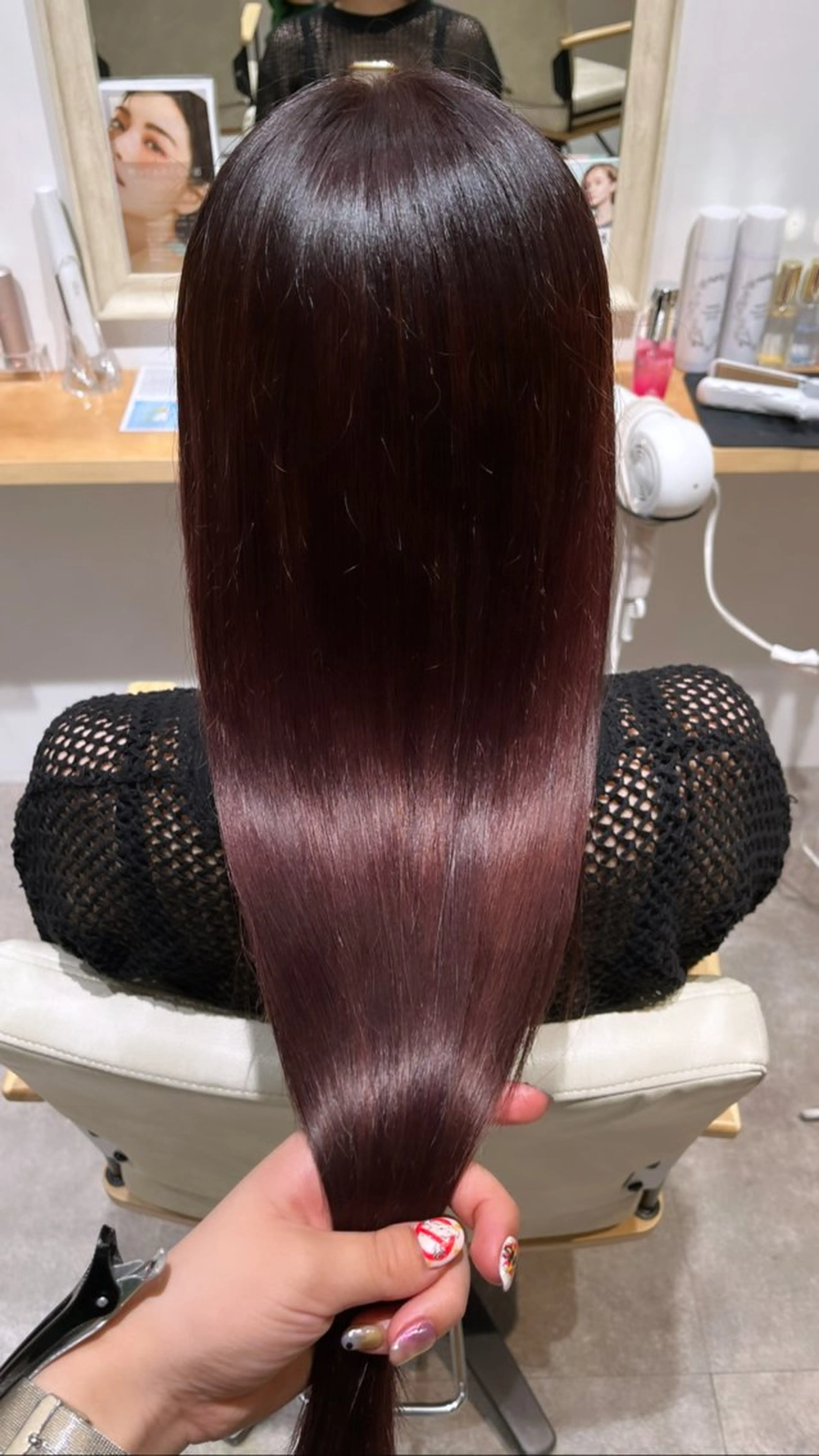 カラー レッドカラー ヘアカラー 🦋女子ウケメンズ パーマYUI🦋のヘアスタイル