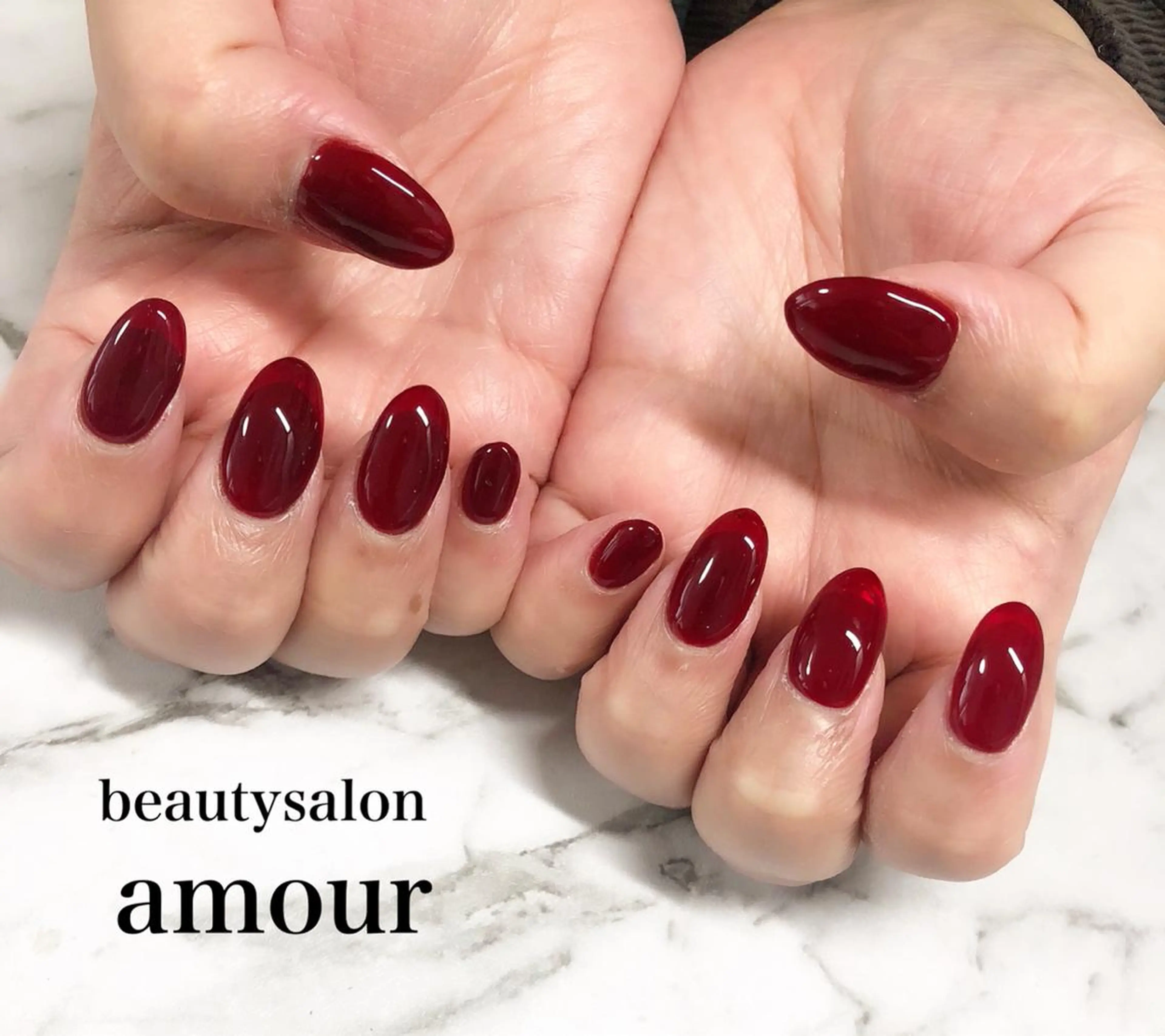 ネイル ジェルネイル ワンカラーネイル amour 平塚所属・amour 平塚店のネイルデザイン