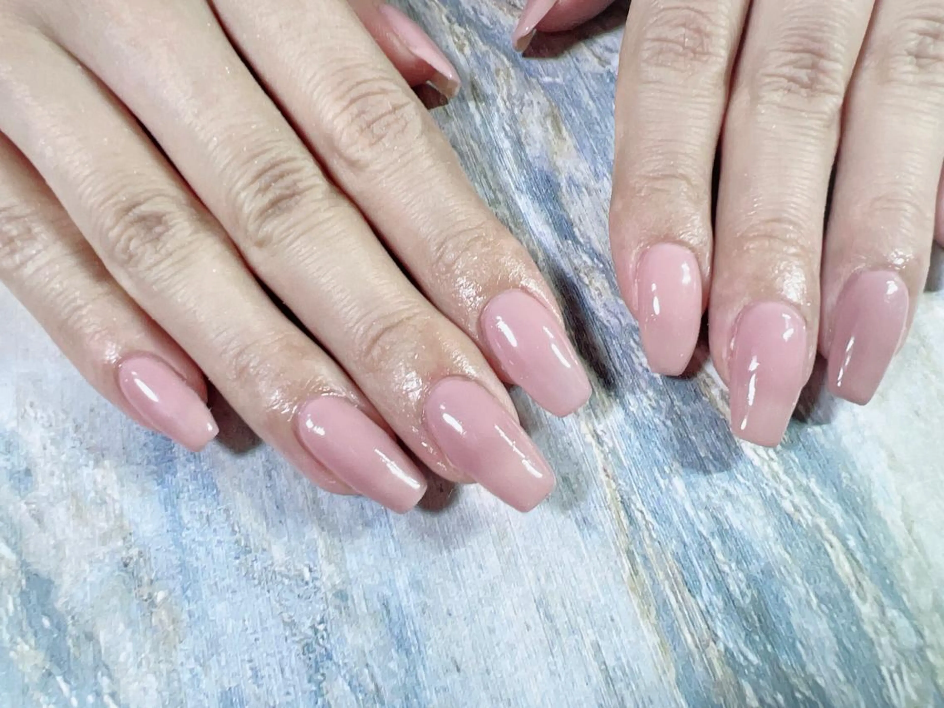 ネイル ワンカラーネイル ピンク kikinail 溝の口のネイルデザイン