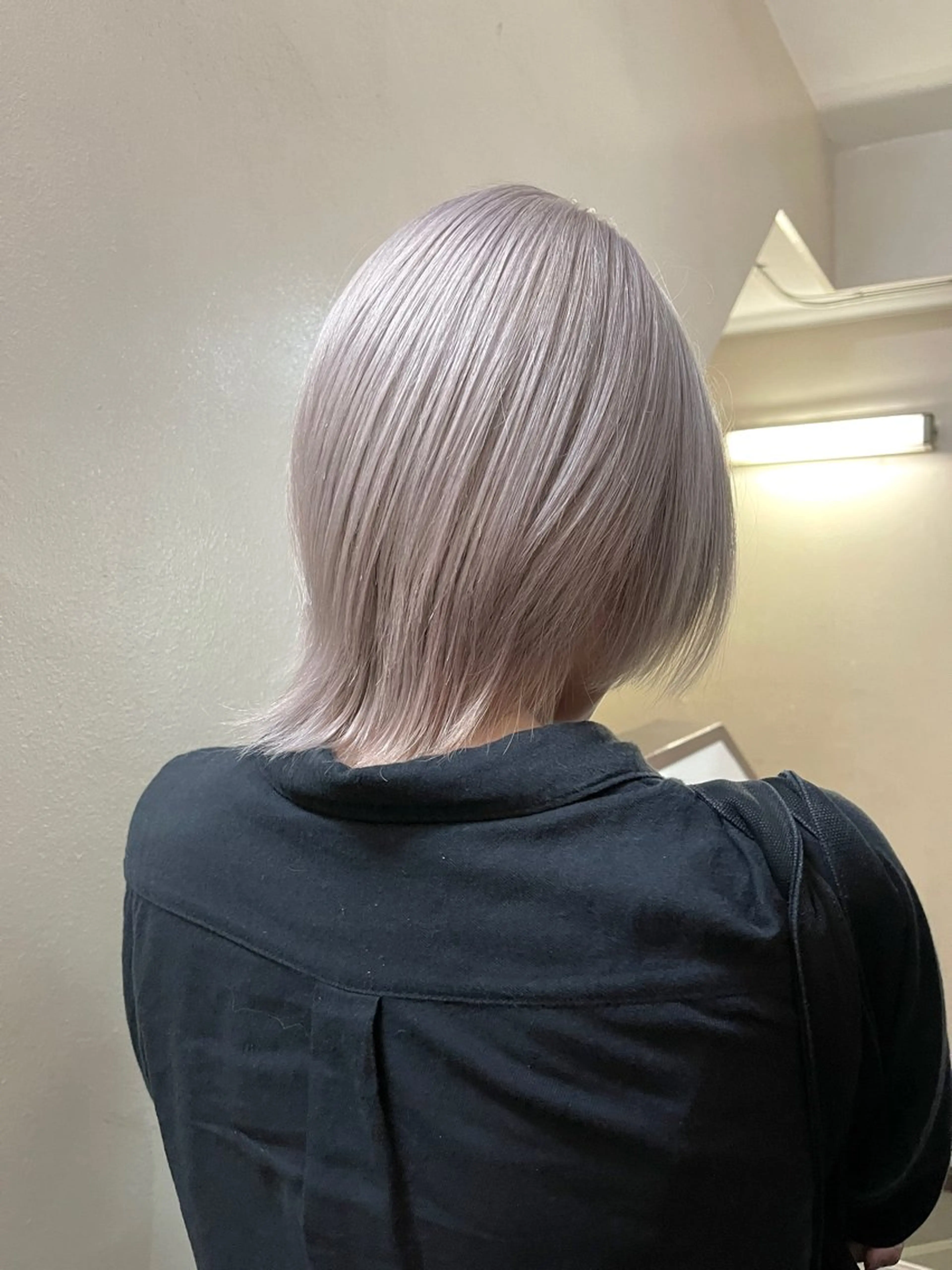 ミディアム カラー カット ヘアカラー パーマ トリートメント ヘアセット 安部佑哉/ハイトーン /レイヤー/グランジのヘアスタイル