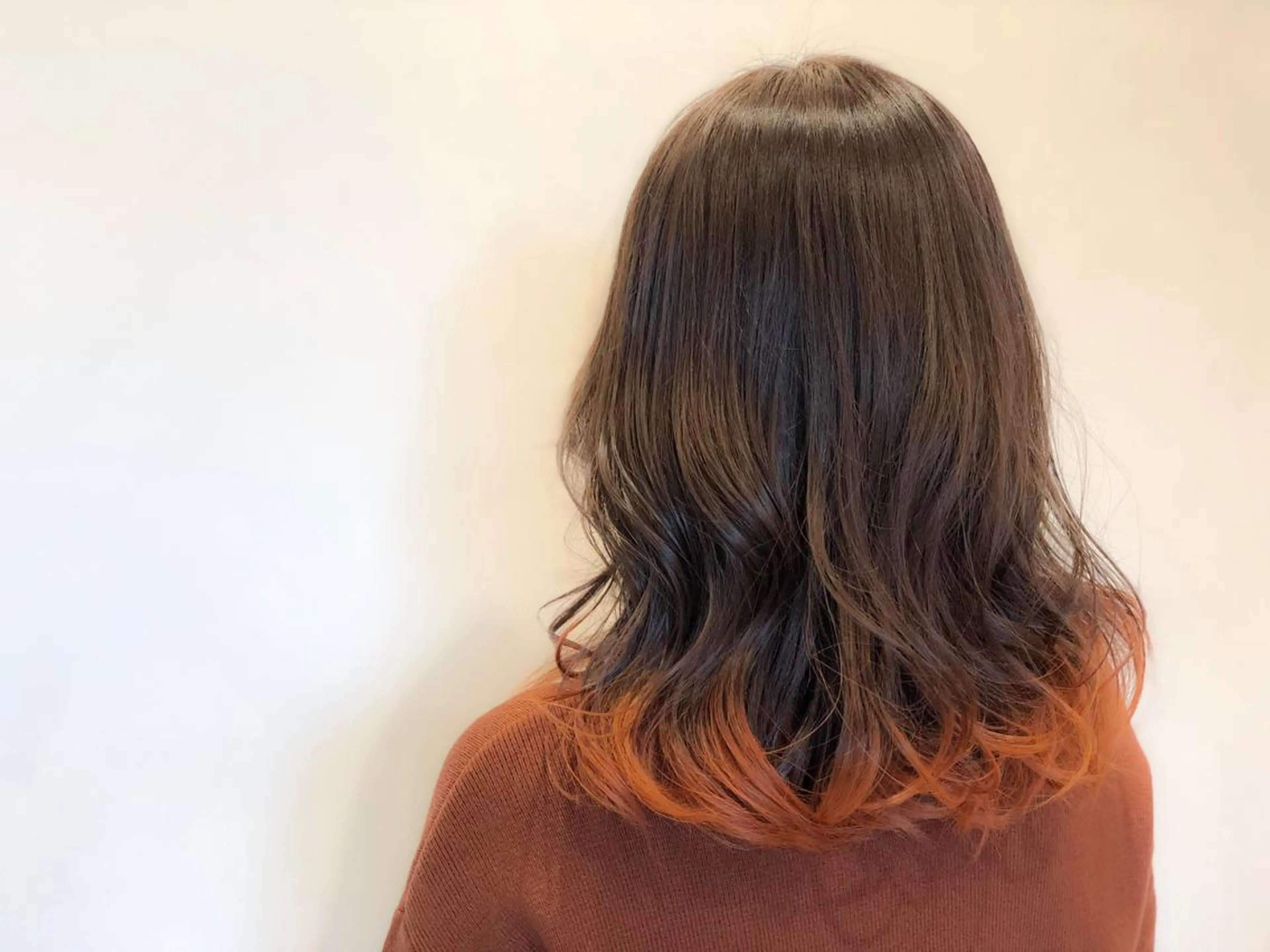 ミディアム カラー ヘアアレンジ ヘアカラー いしだ みさきのヘアスタイル