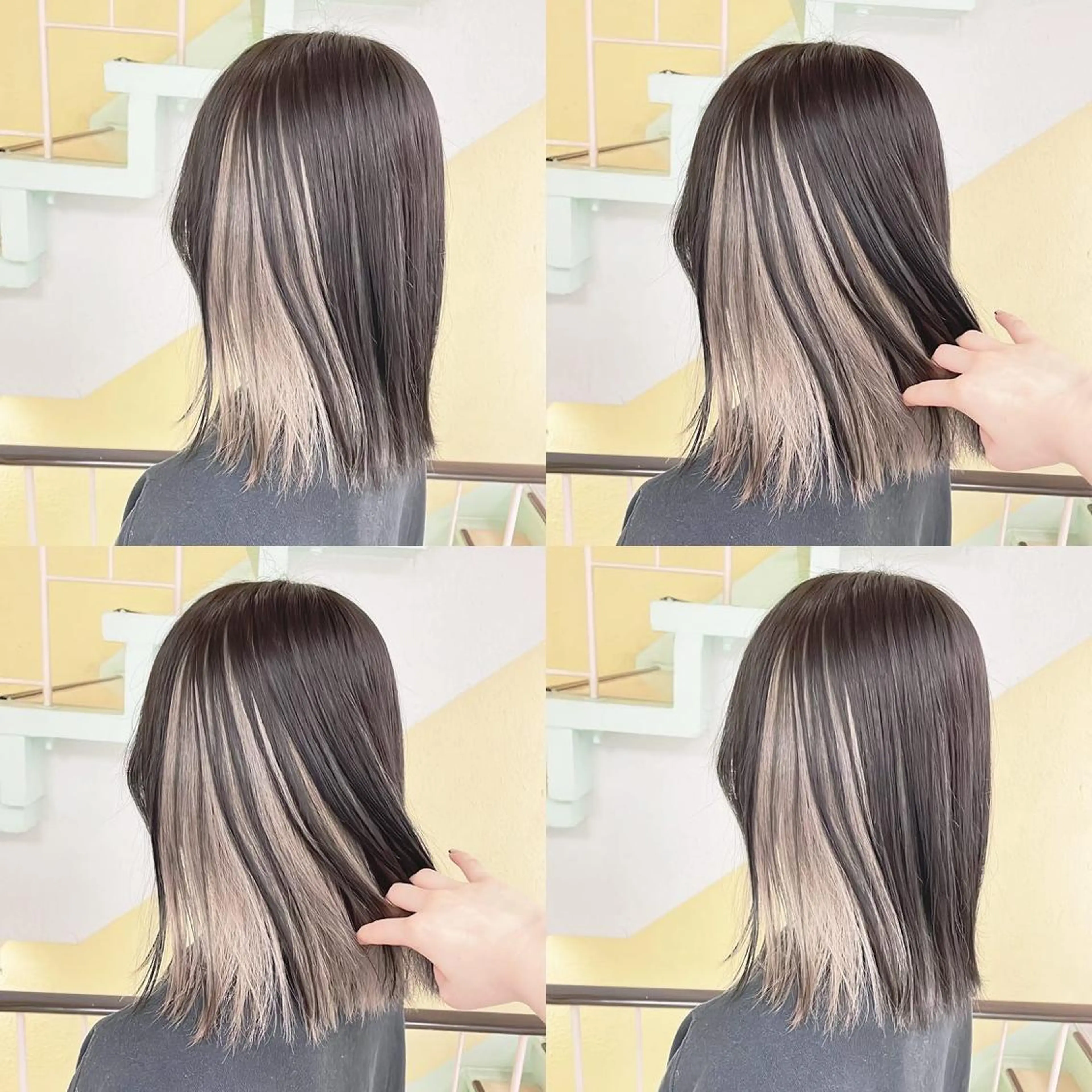 カラー ヘアカラー トリートメント 渋谷:インナーカラー ／🍒エリカ🍒のヘアスタイル