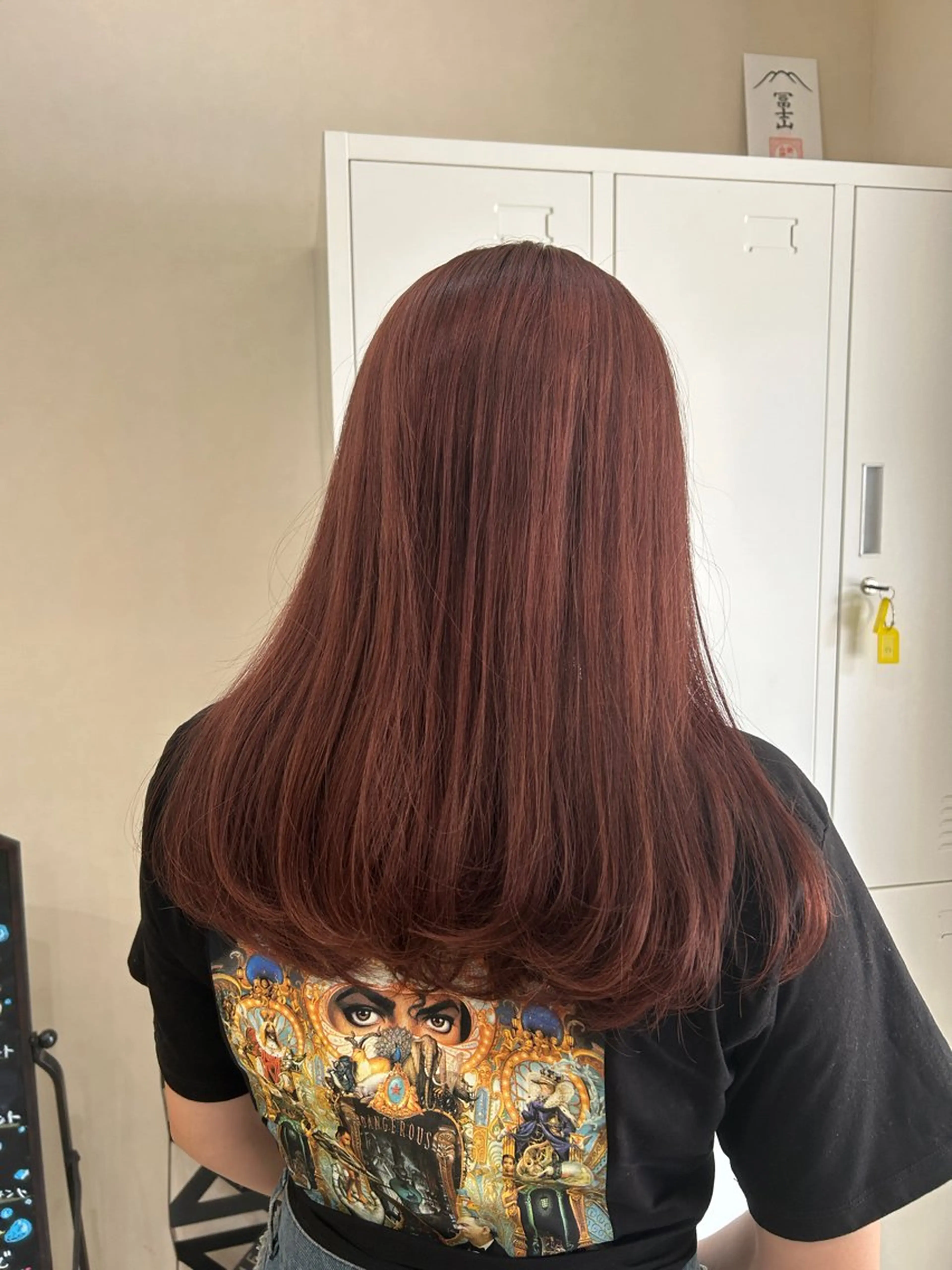 セミロング レッドブラウン MIDORI🌙 透明感/ベージュのヘアスタイル