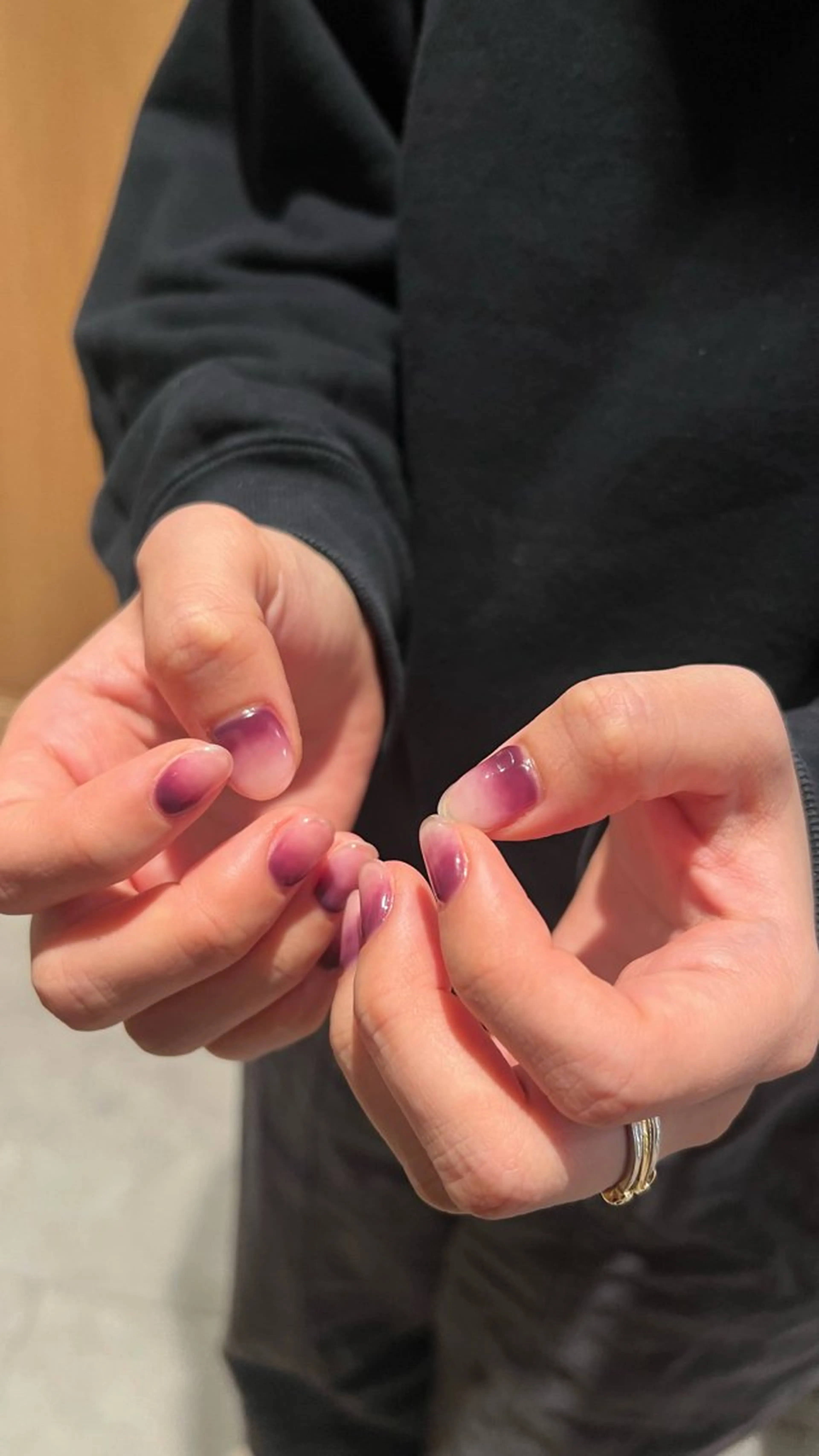 ネイル グラデーション パープル nail atelier ZENN所属・ZENN YURINAのネイルデザイン