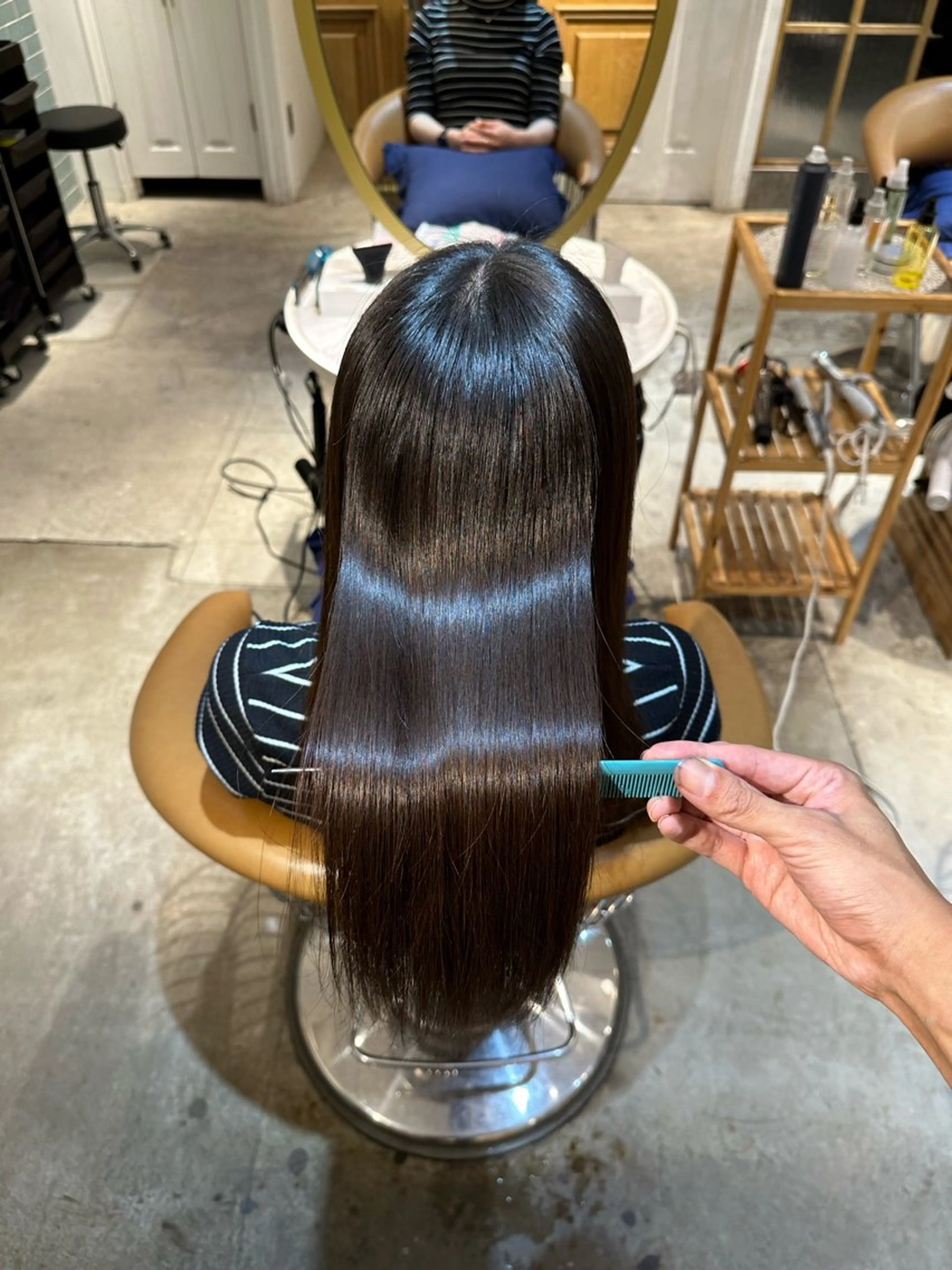 セミロング カラー カット ヘアカラー トリートメント 艶髪/縮毛矯正 /髪質改善千田大地のヘアスタイル