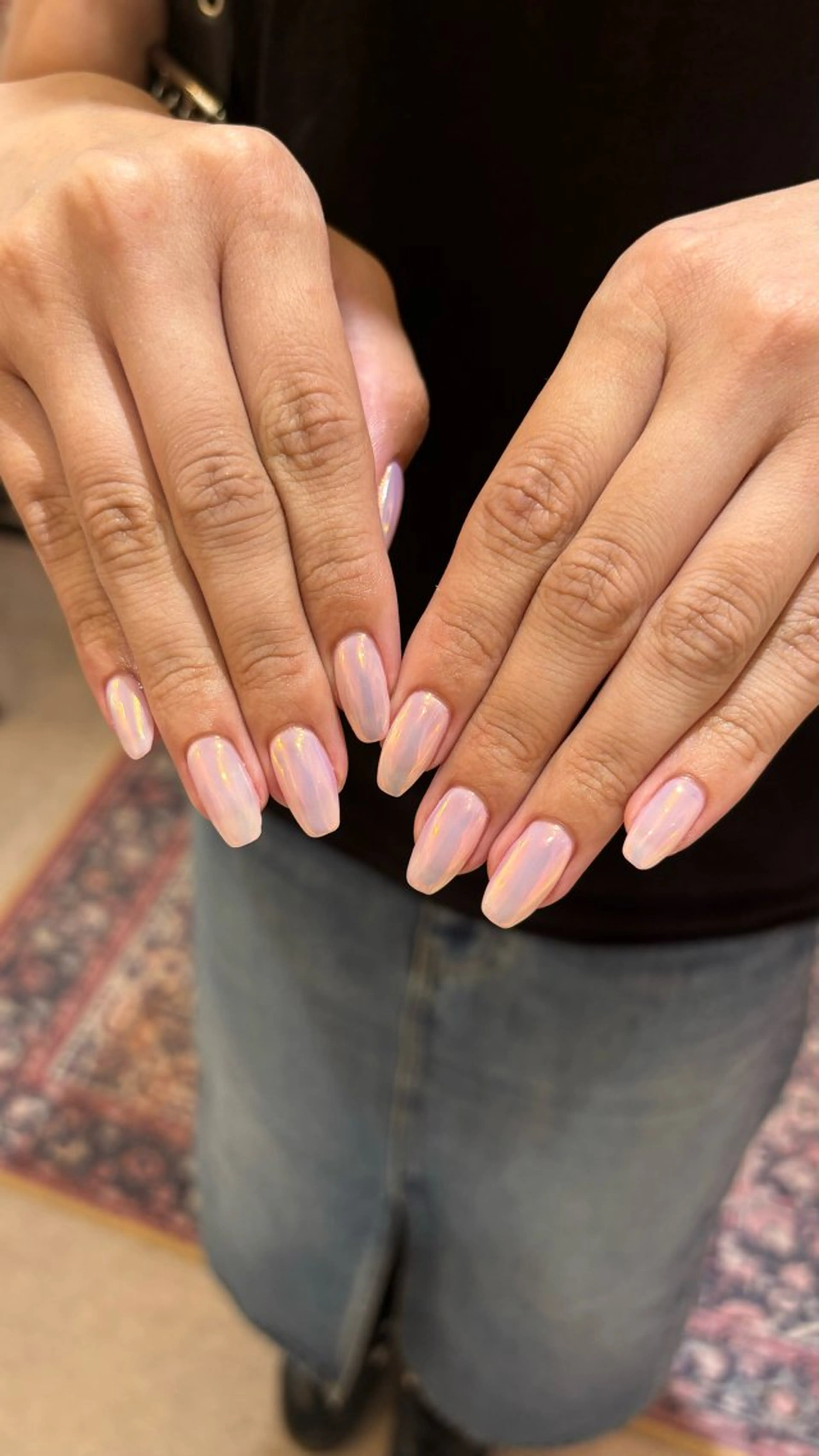 ネイル オーロラネイル ピンク 〖IEN〗Soura (ソウラ/想来)のネイルデザイン