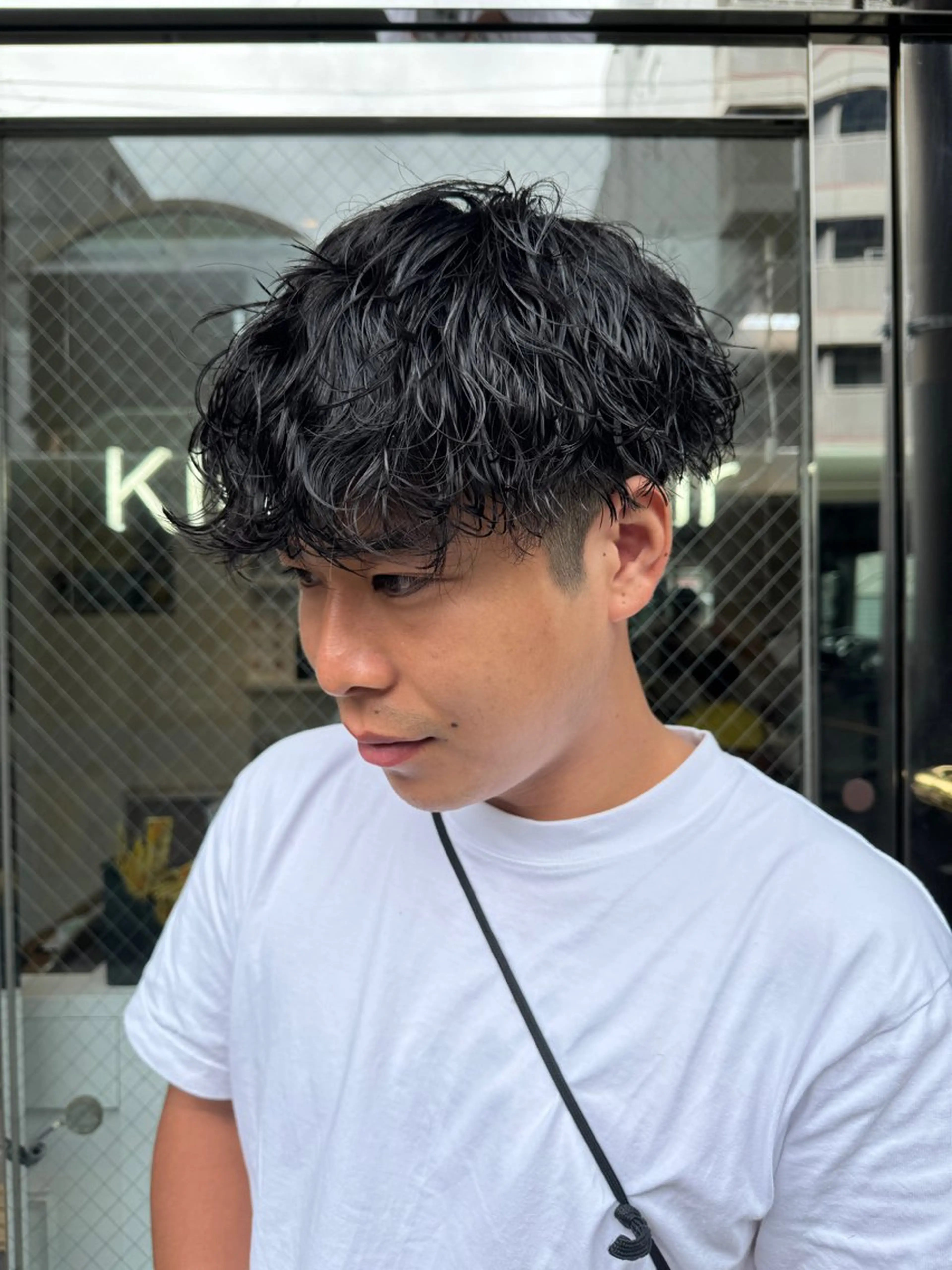 パーマ メンズ カット パーマ 京都駅/メンズサロン 山田司のヘアスタイル