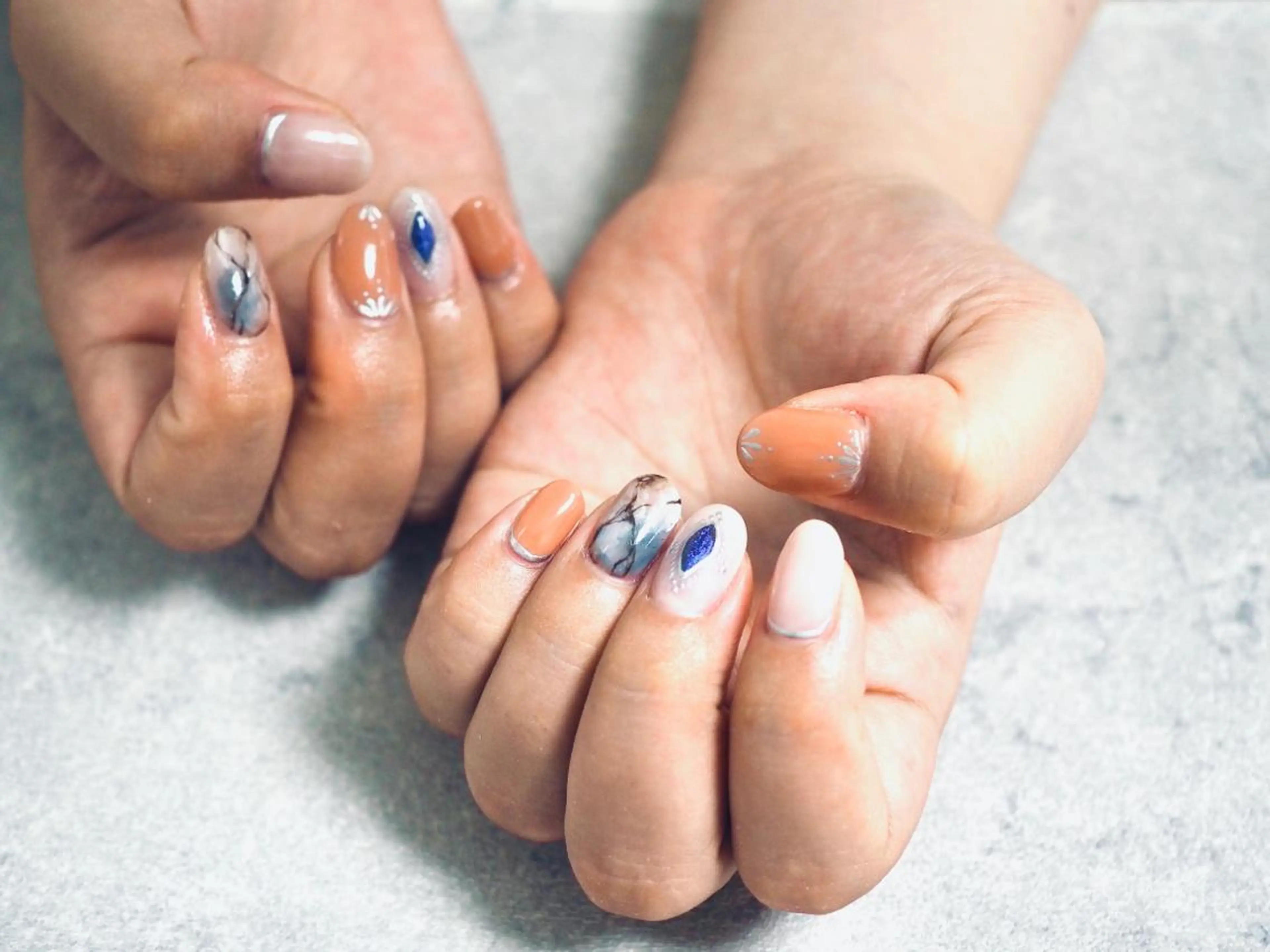 ネイル 夏ネイル Mogu nail 二子玉川のネイルデザイン