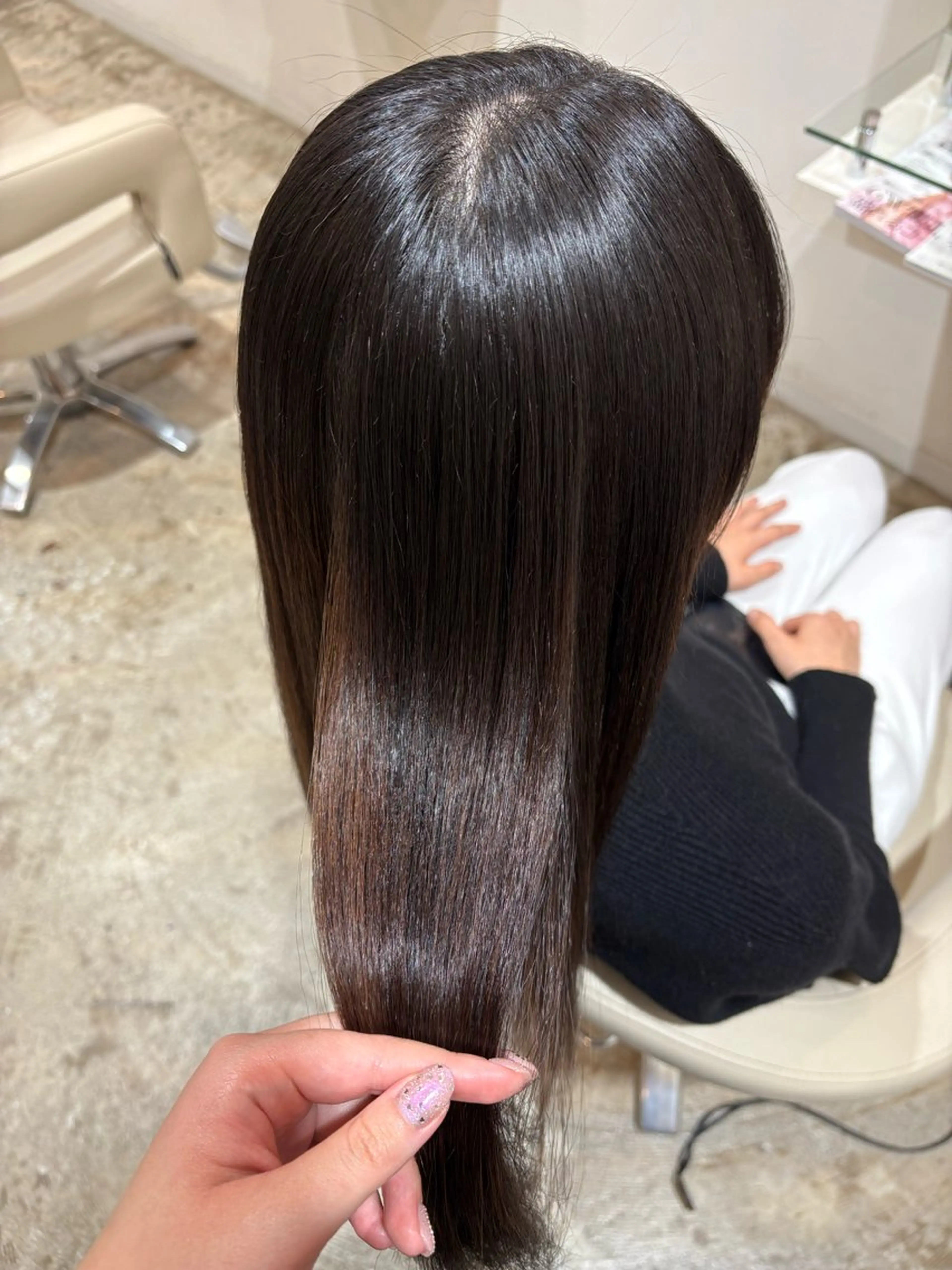 🌀縮毛矯正モデルの写真