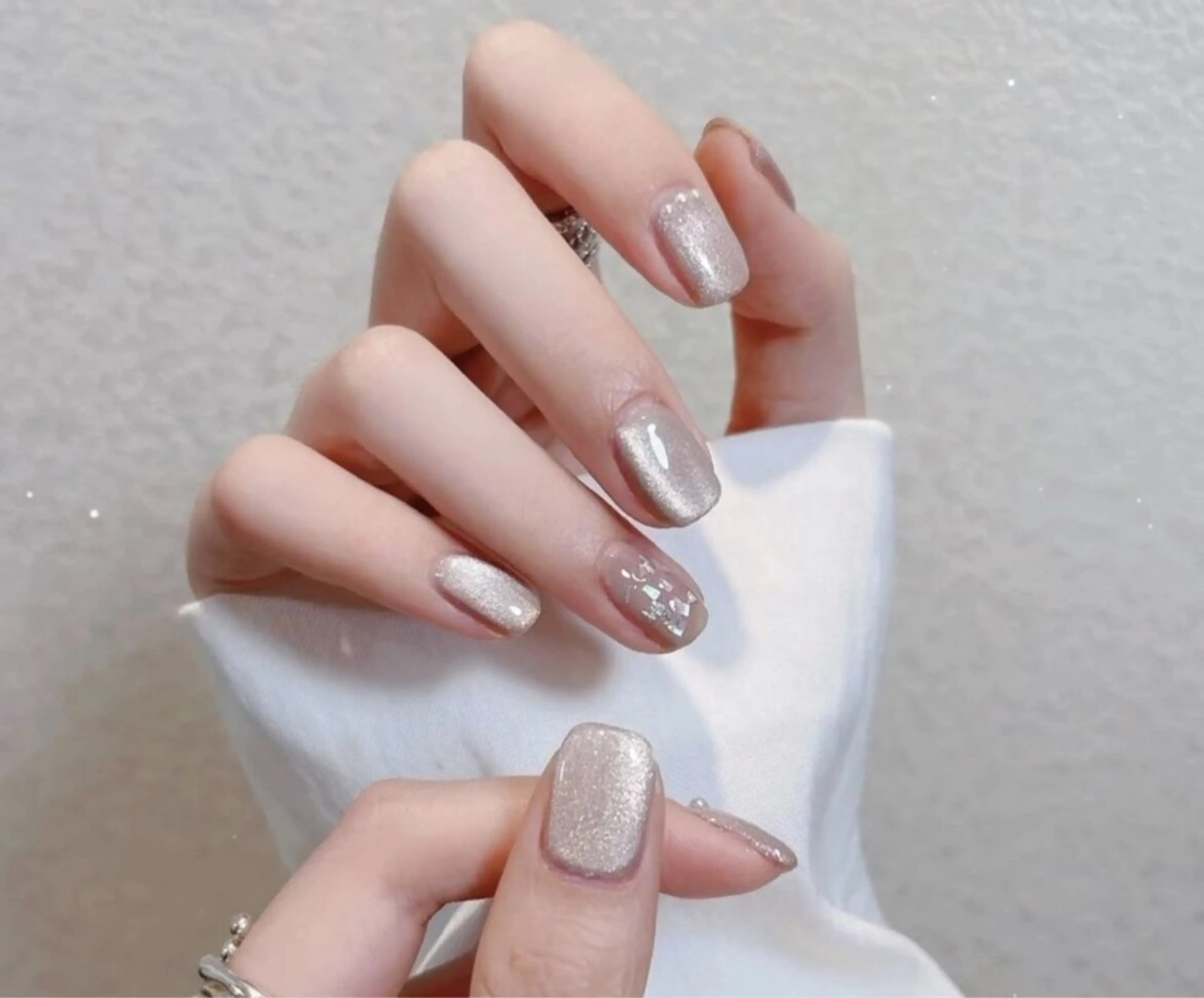 【初回ジェルOFF無料】ハンド・自爪💅 60分限定シンプル持ち込みデザインコース¥6990★マグネットもOKの写真