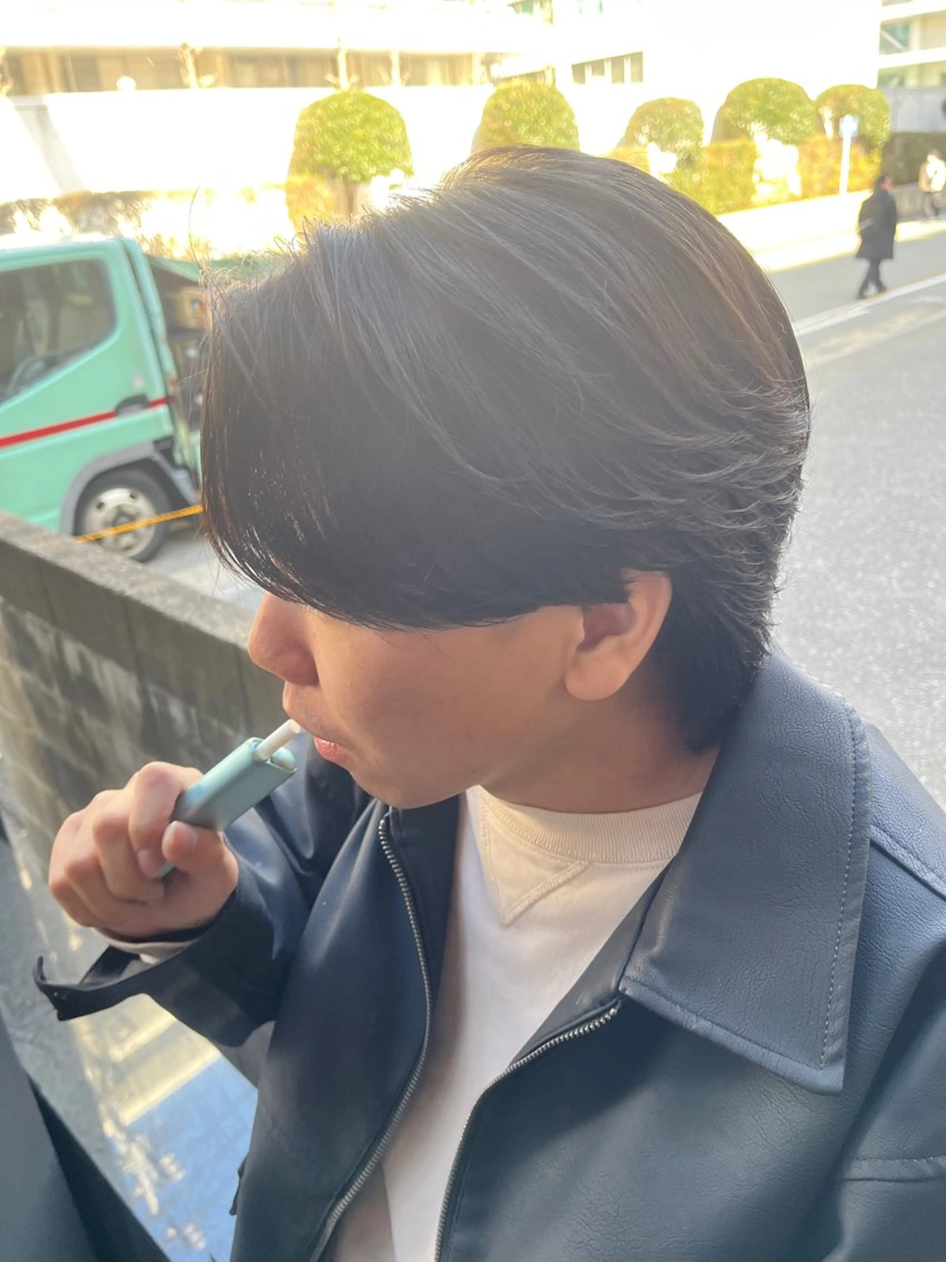 セミロング ウルフカット カット パーマ センターパート🪽 SEIYAのヘアスタイル