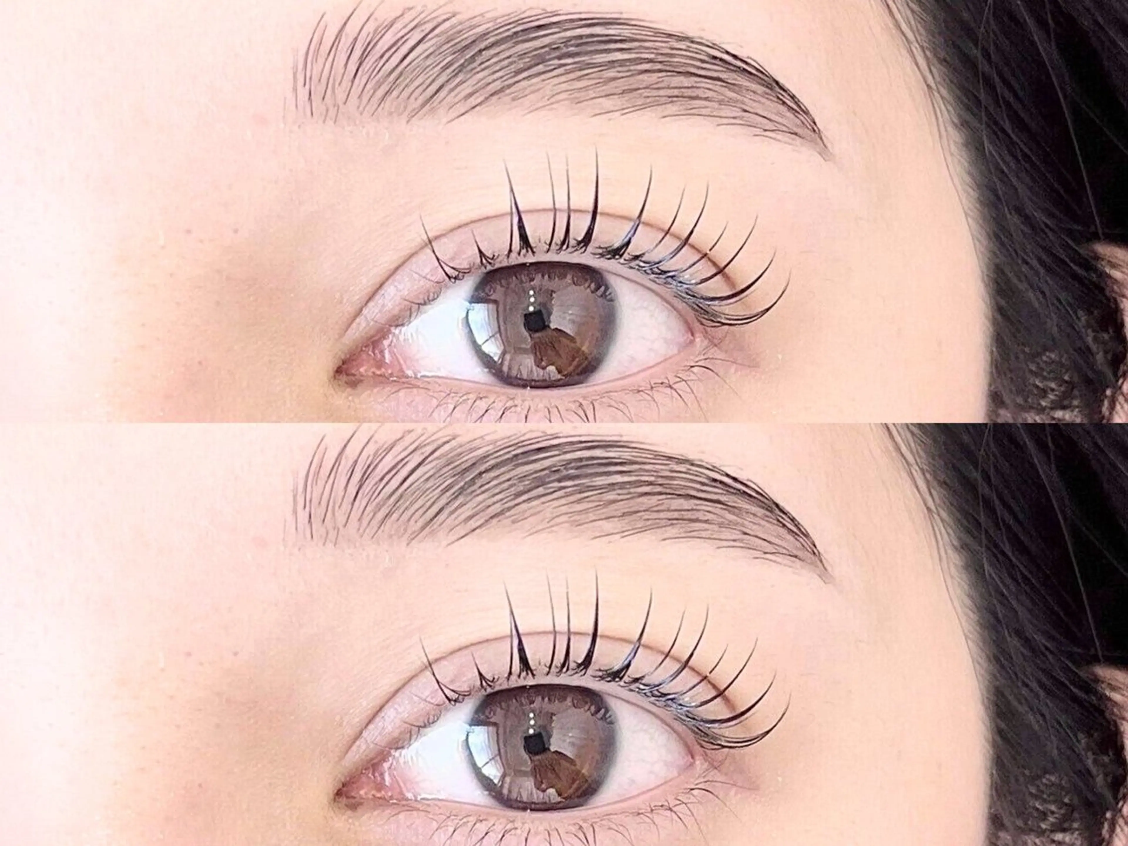 【人気No.1★時短セット】眉毛ワックス（メイクなし）＋まつ毛パーマの写真