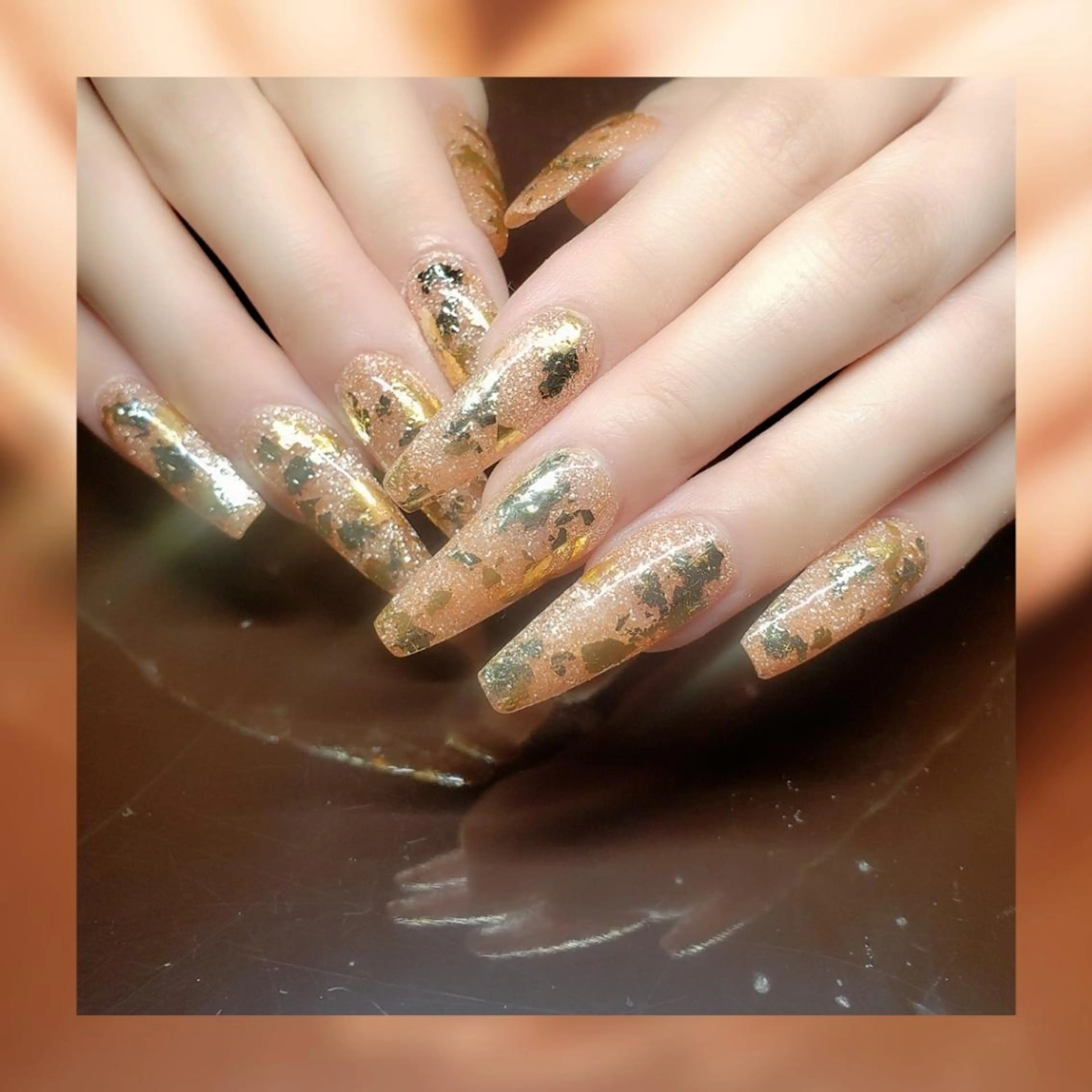 ロング ネイル ハンドネイル クロキ 。のネイルデザイン