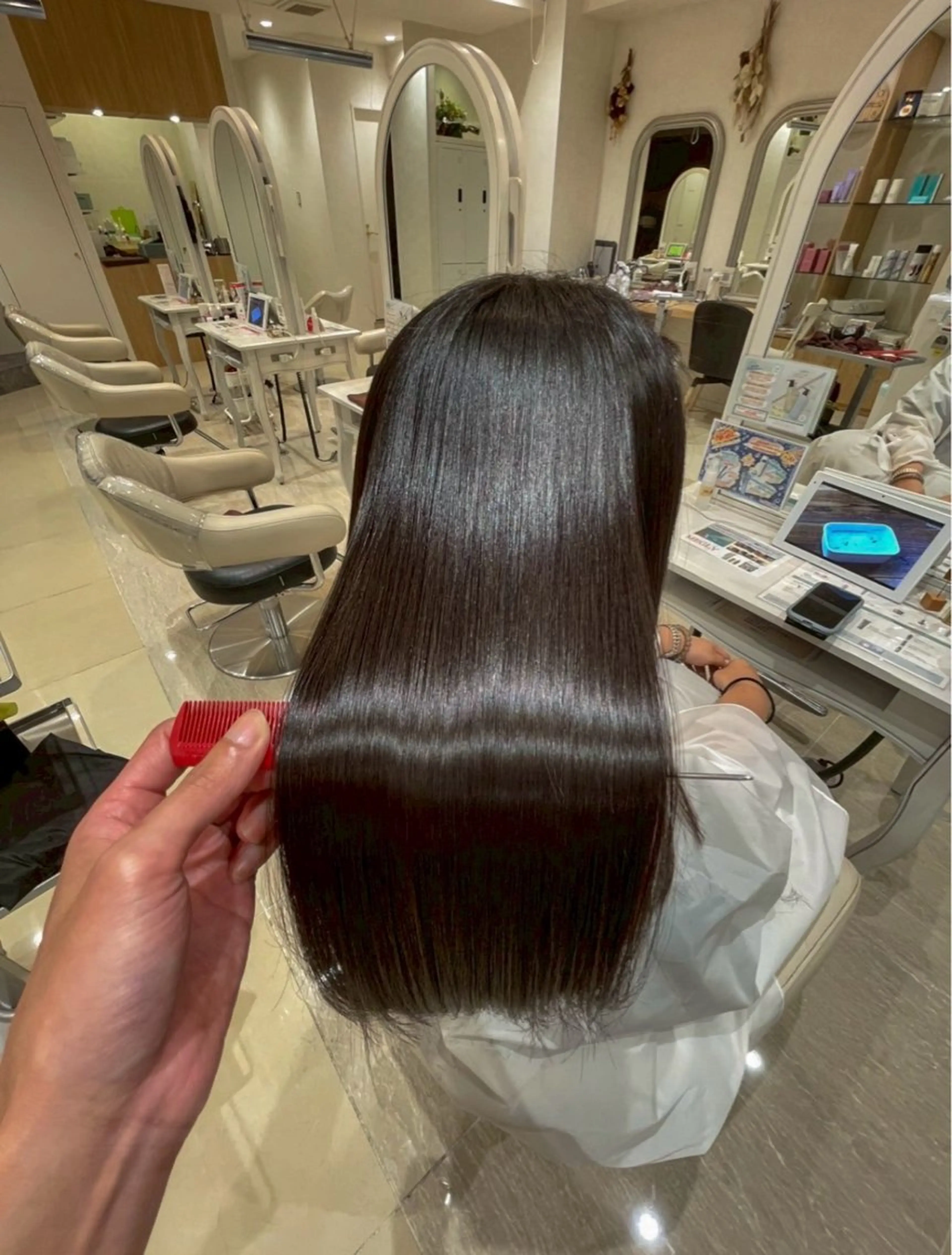 セミロング 縮毛矯正 メンズカット/ 特殊パーマ/haruのヘアスタイル