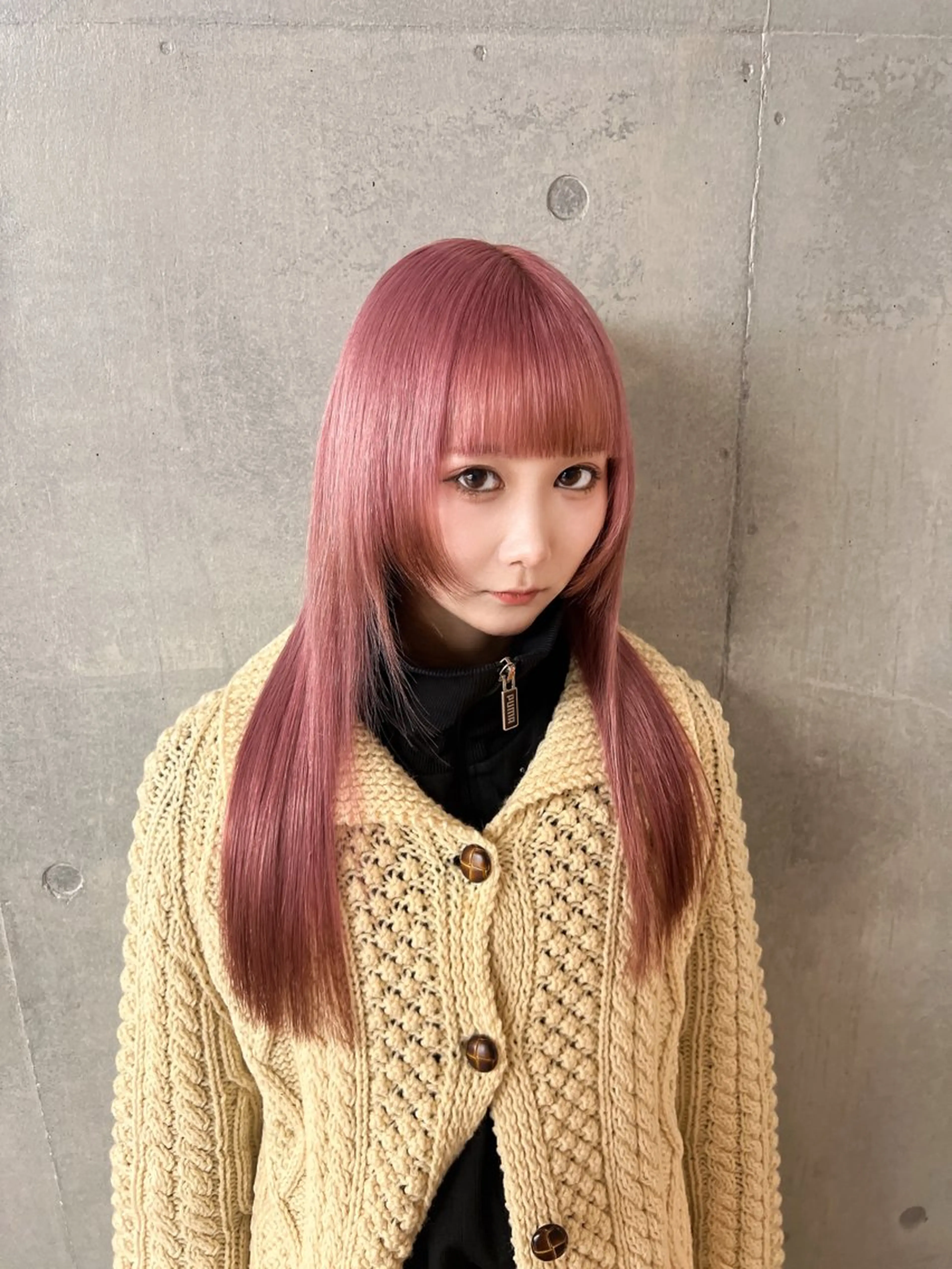 セミロング レイヤーカット ハイトーン専門美容師 kimutaのヘアスタイル