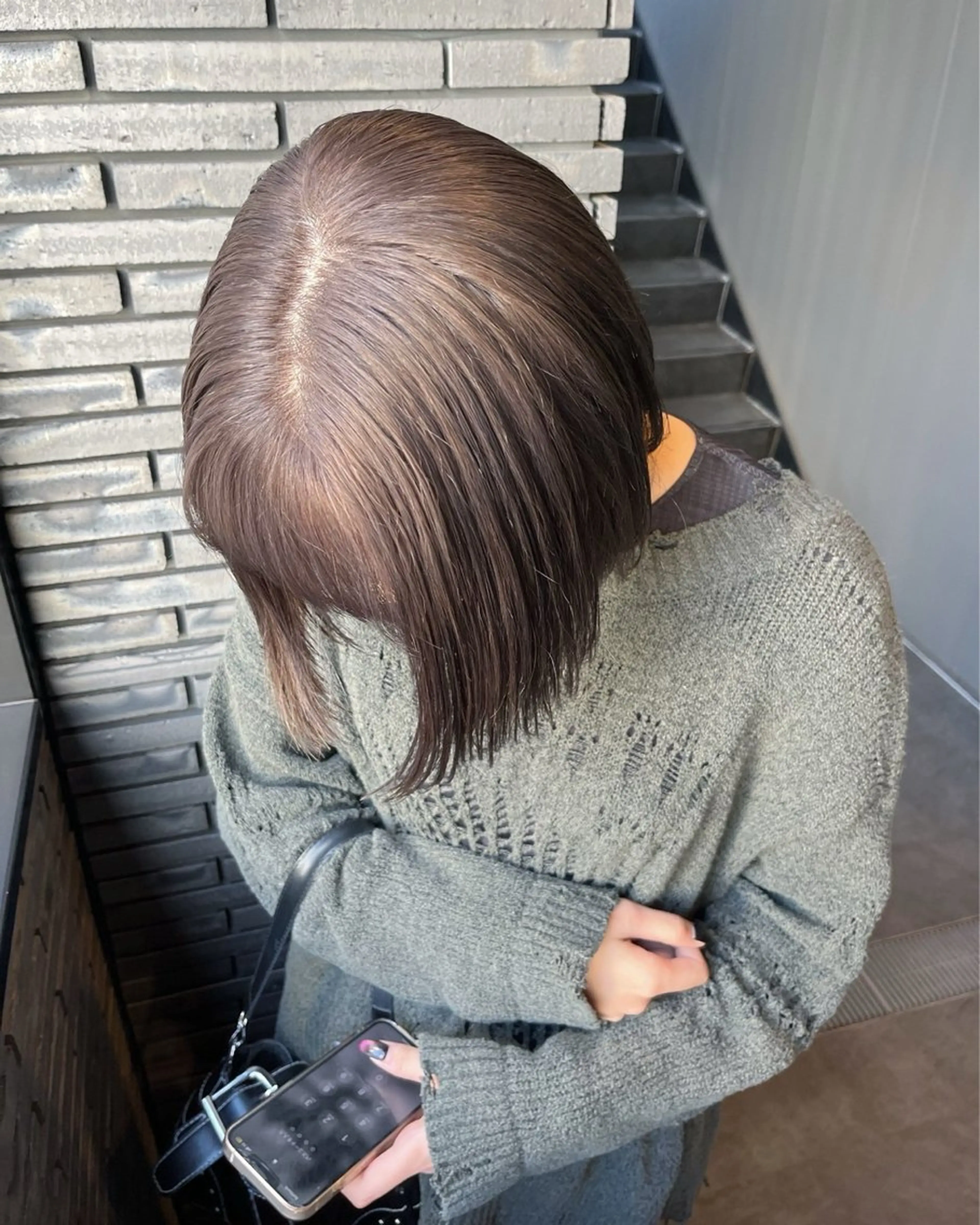 ショート カラー ダブルカラー ヘアカラー あかね 髪質改善ストレートのヘアスタイル