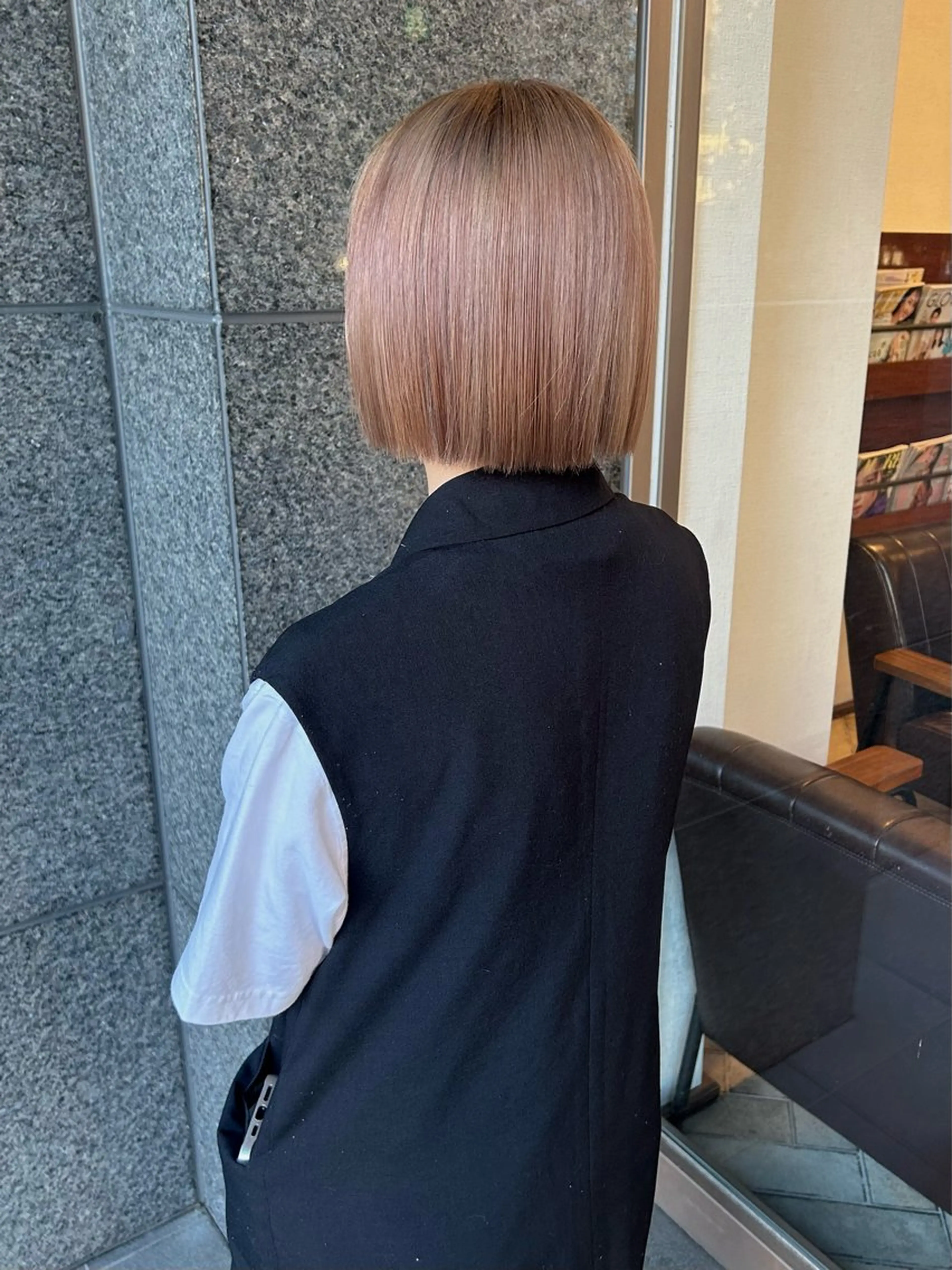 ショート カラー ハイトーンカラー ボブ chapter 問屋町 【チャプター】所属・chapter/ natsumiのヘアスタイル