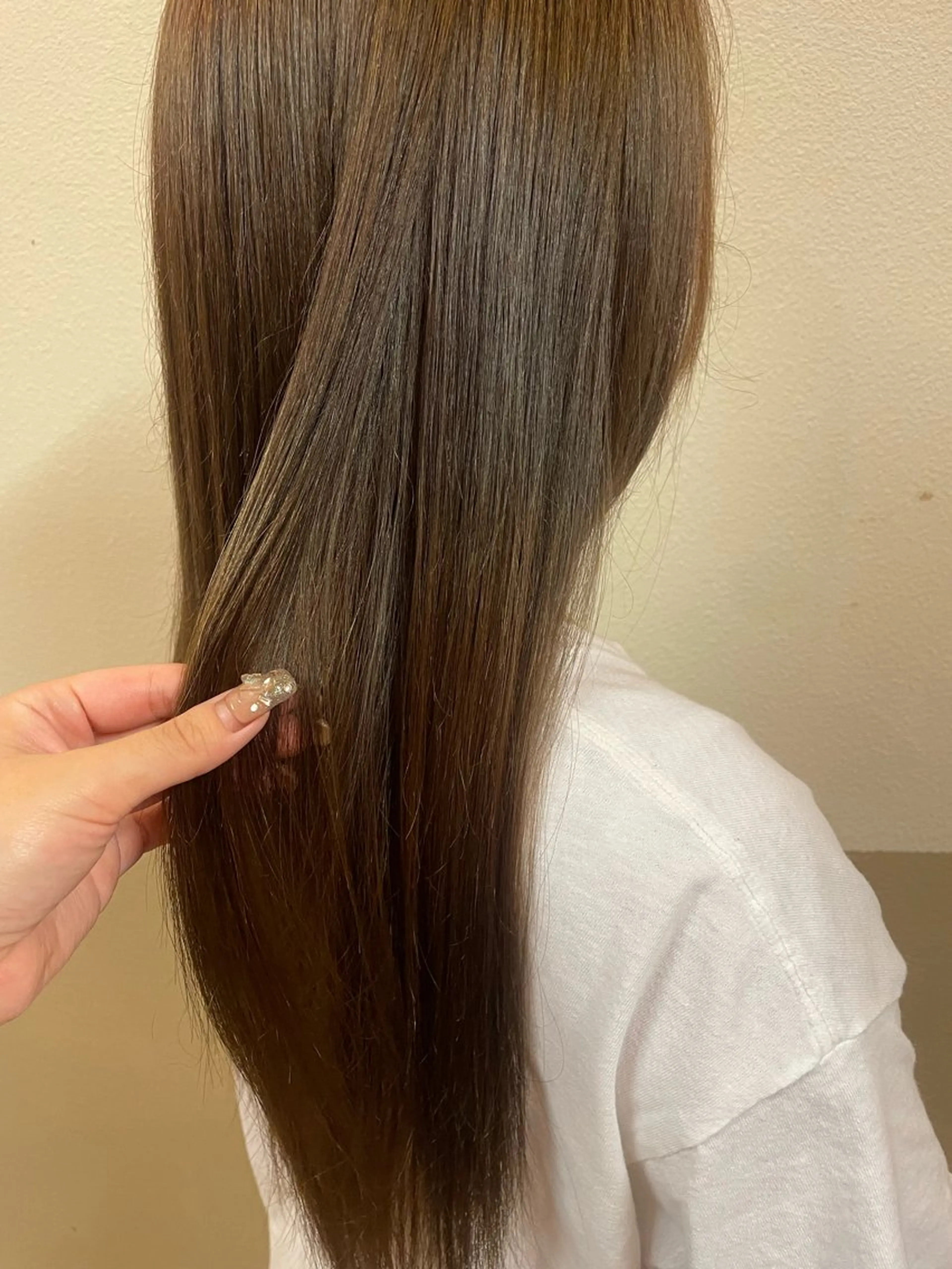 カラー ベージュカラー オリーブベージュ トリートメント RuedeNoel/ 西川 絢音のヘアスタイル