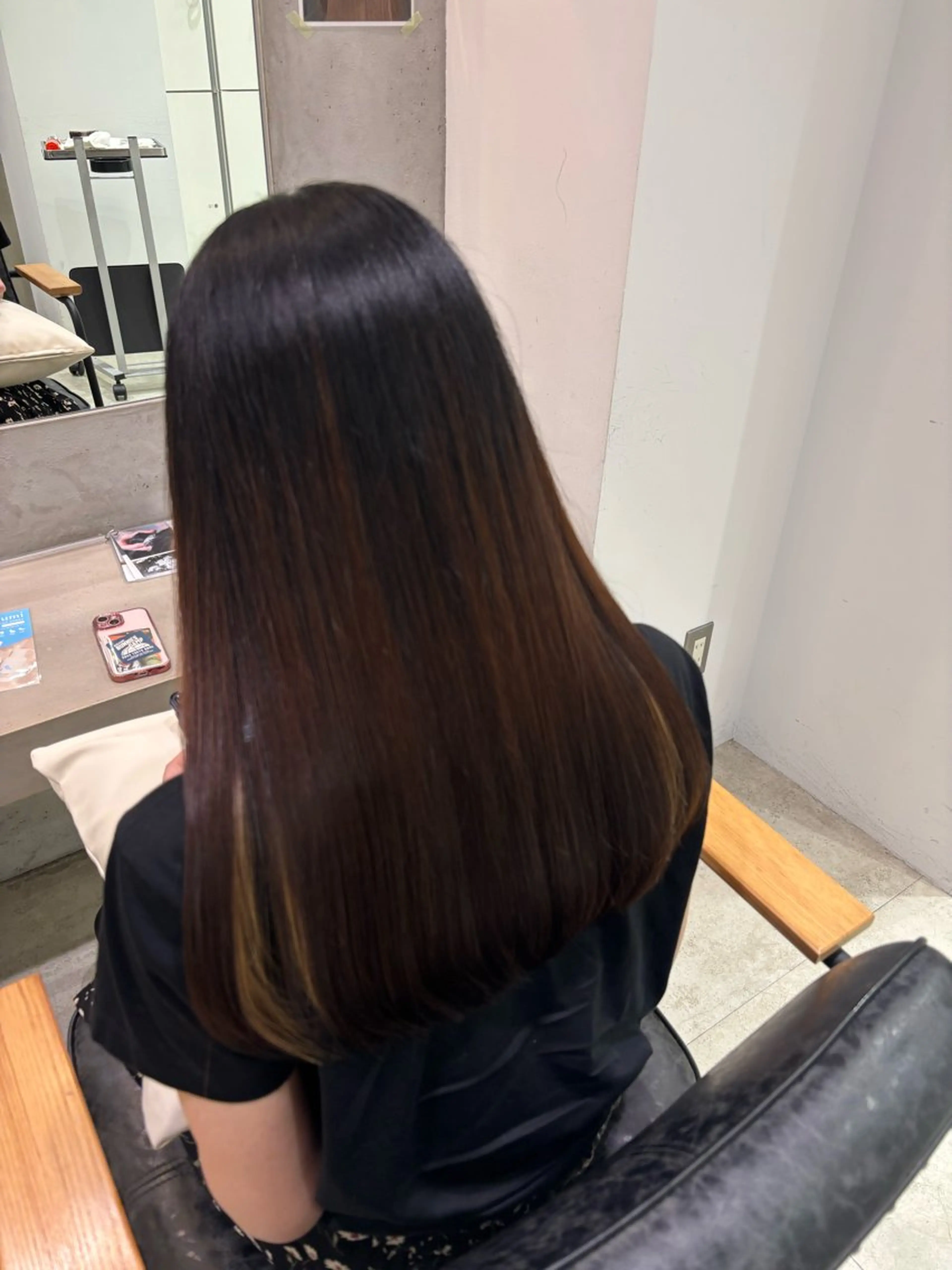 ロング カミヤ ミウのヘアスタイル