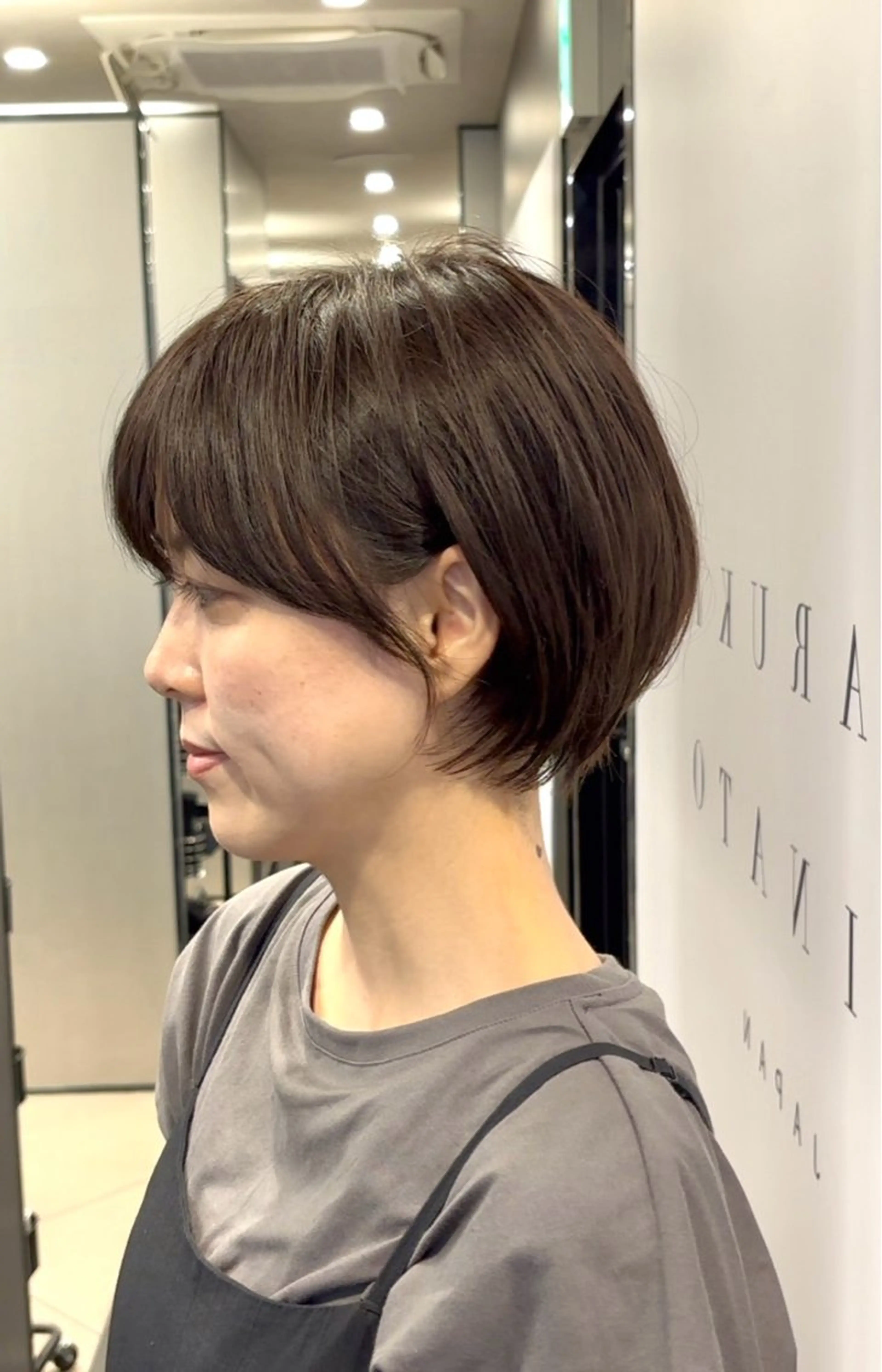 ショート ショートボブ ハンサムショート 丸みショート ボブ くびれヘア HARUKI  MINATO Japan広島紙屋町店所属・hmj紙屋町店 脊戸智志のヘアスタイル