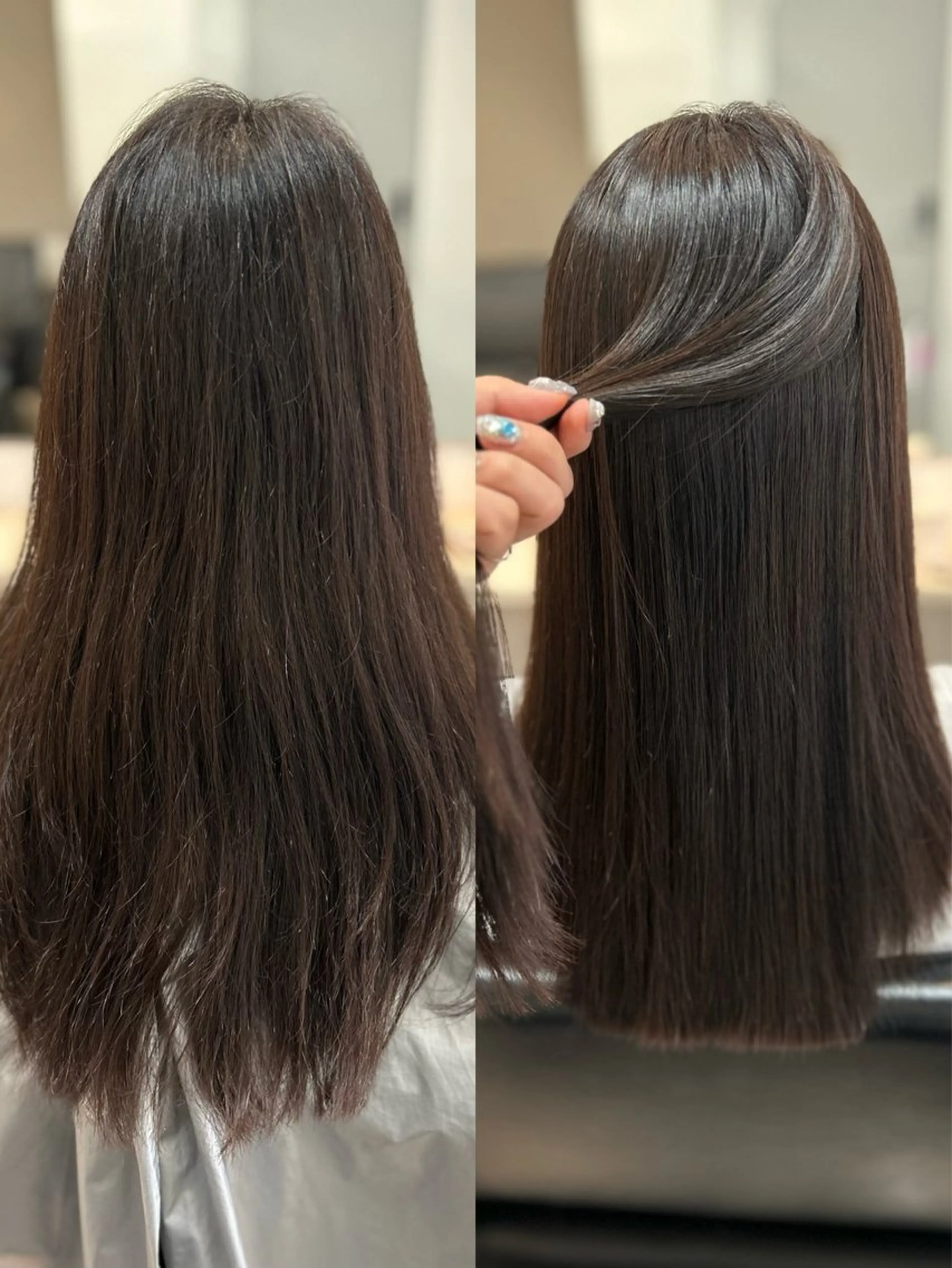 セミロング カラー パーマ ヘアアレンジ メンズ カット 縮毛矯正 トリートメント ワット 原宿のヘアスタイル