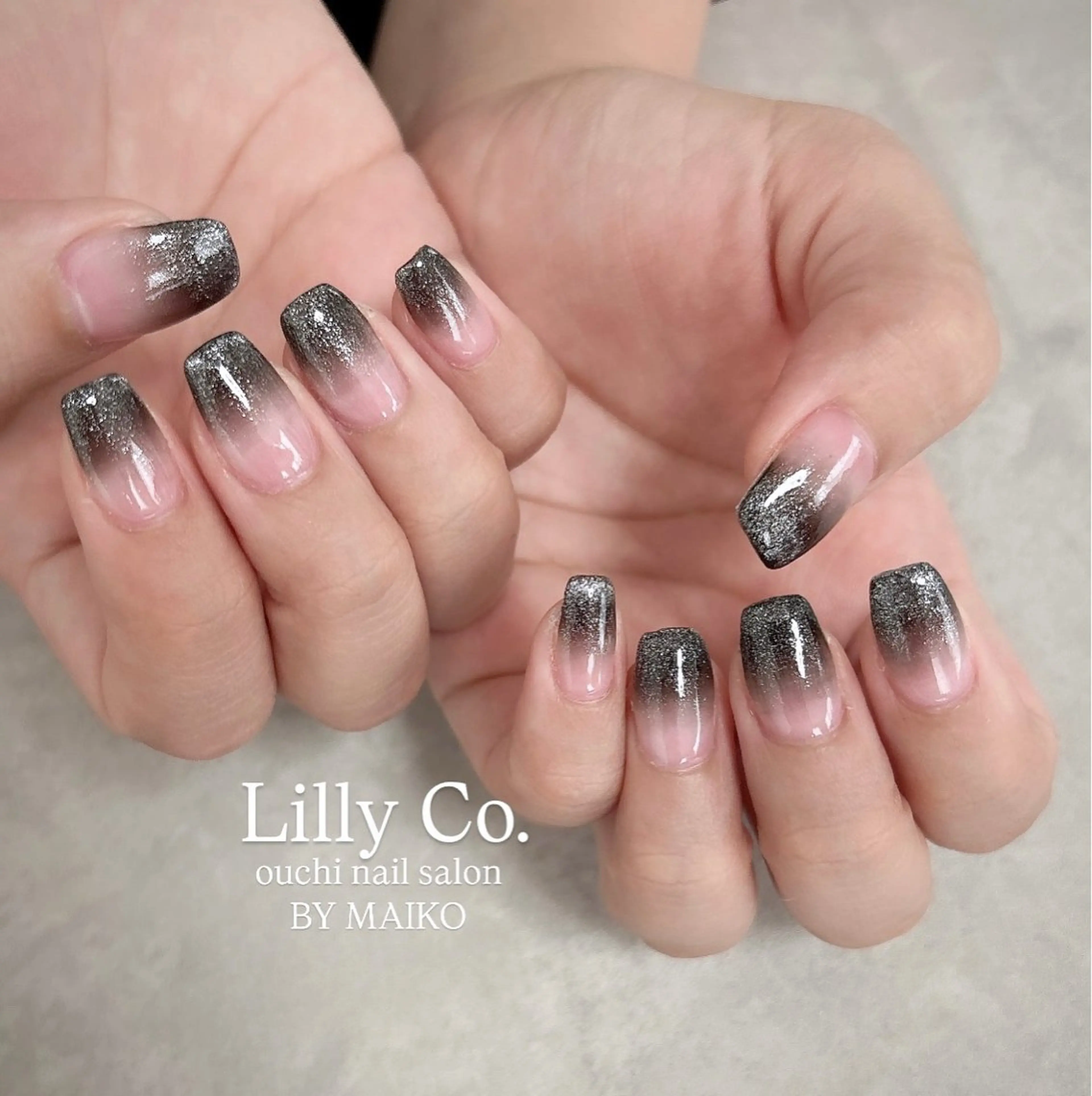 ネイル グラデーション ハンドネイル ハンドケア Lilly Co.のネイルデザイン