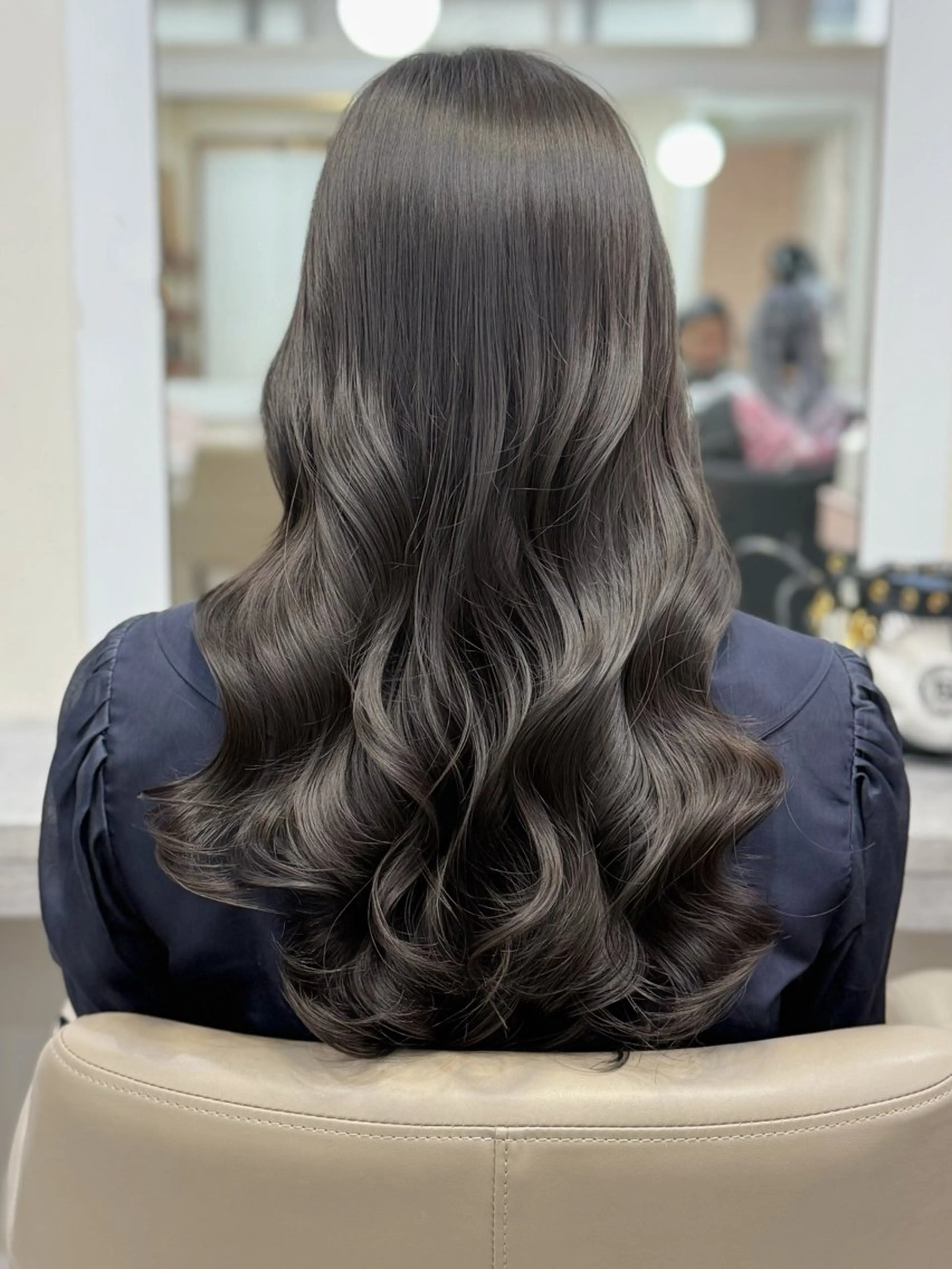 ロング パーマ カット パーマ 韓国風パーマ/ヘア セット/店長みづきのヘアスタイル