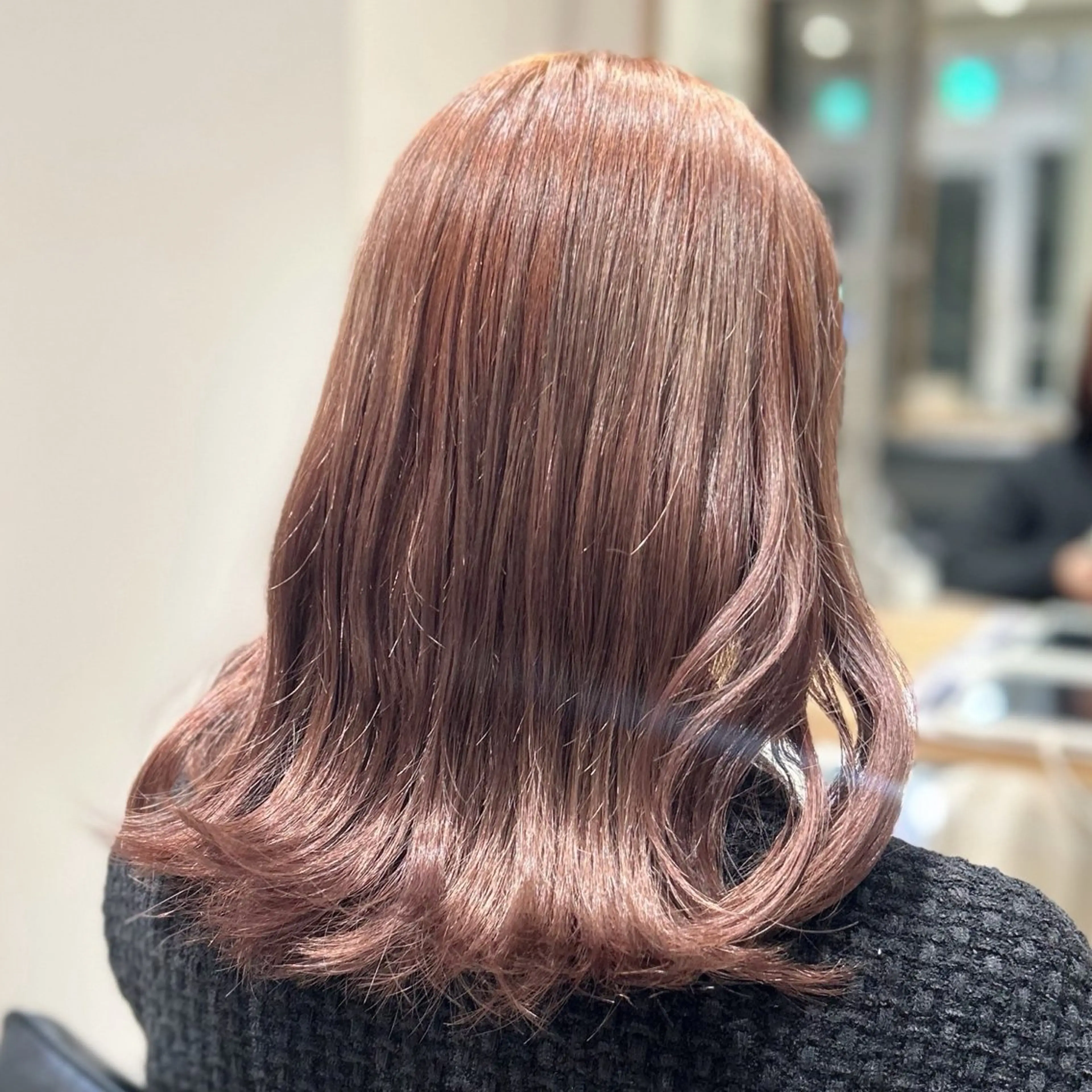 カラー ブリーチ ブラウンカラー ダブルカラー マロンブラウン ブリーチなしカラー ︎︎🌟韓国艶カラー ︎🌟璃奈 (ﾘﾅ)のヘアスタイル