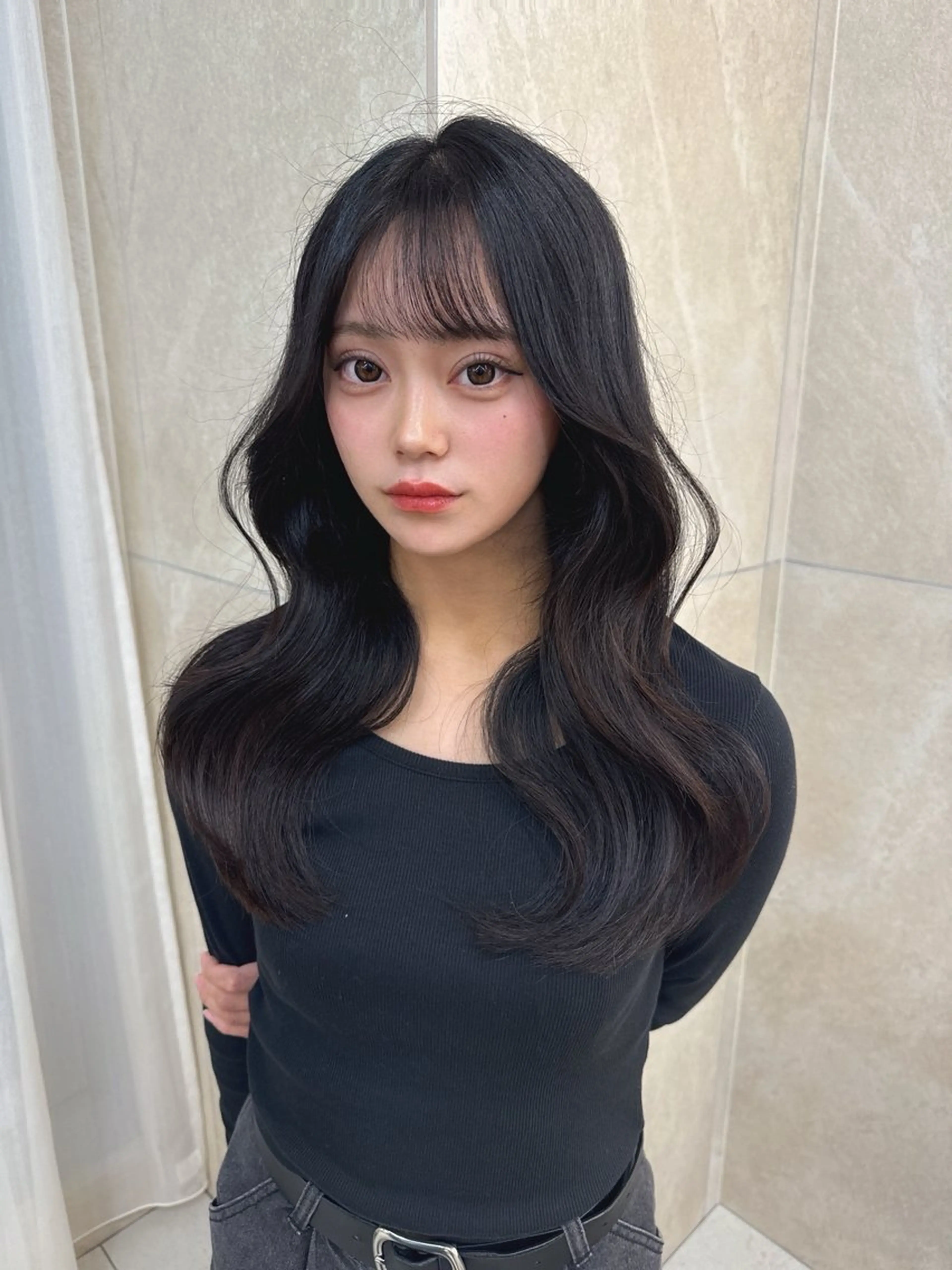 ロング ひな/メンズカッ ト/カラーモデル募集のヘアスタイル