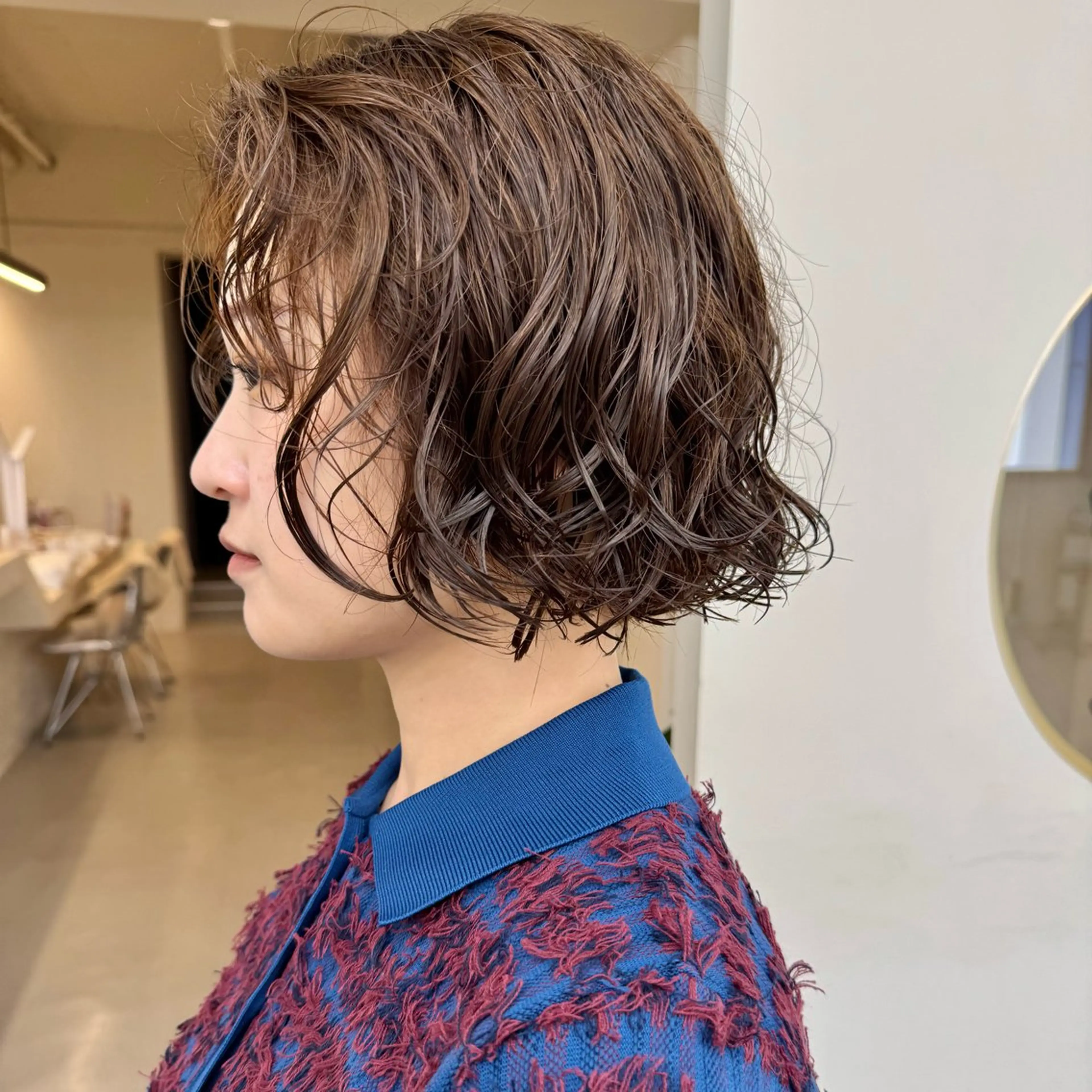 ショート パーマ ボブ カット パーマ トリートメント ショート・ボブ ・ウルフ✂︎IMAIのヘアスタイル