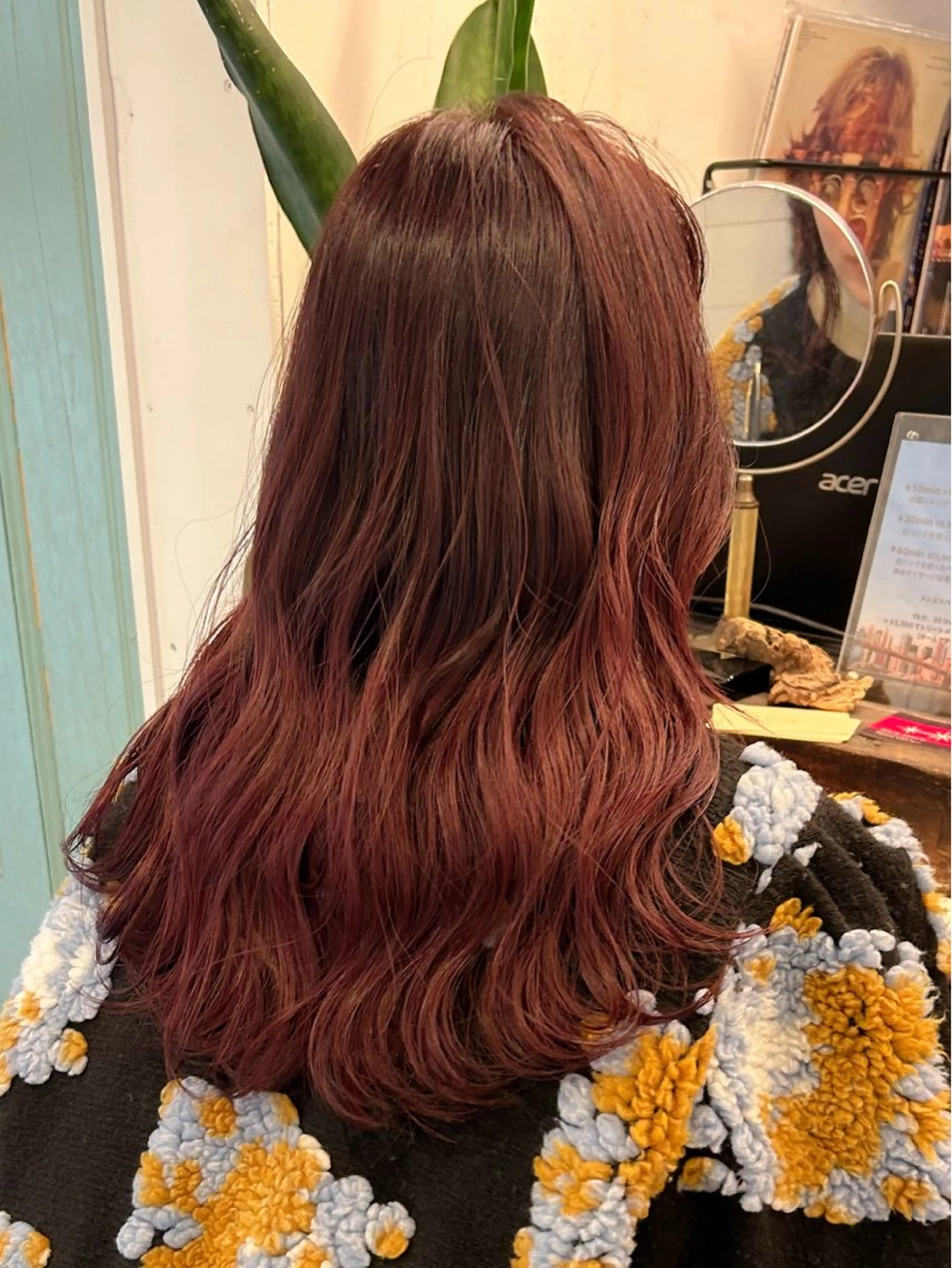 ロング カラー レッドカラー 暖色カラー🧡 ボブ🧚‍♀️マナのヘアスタイル