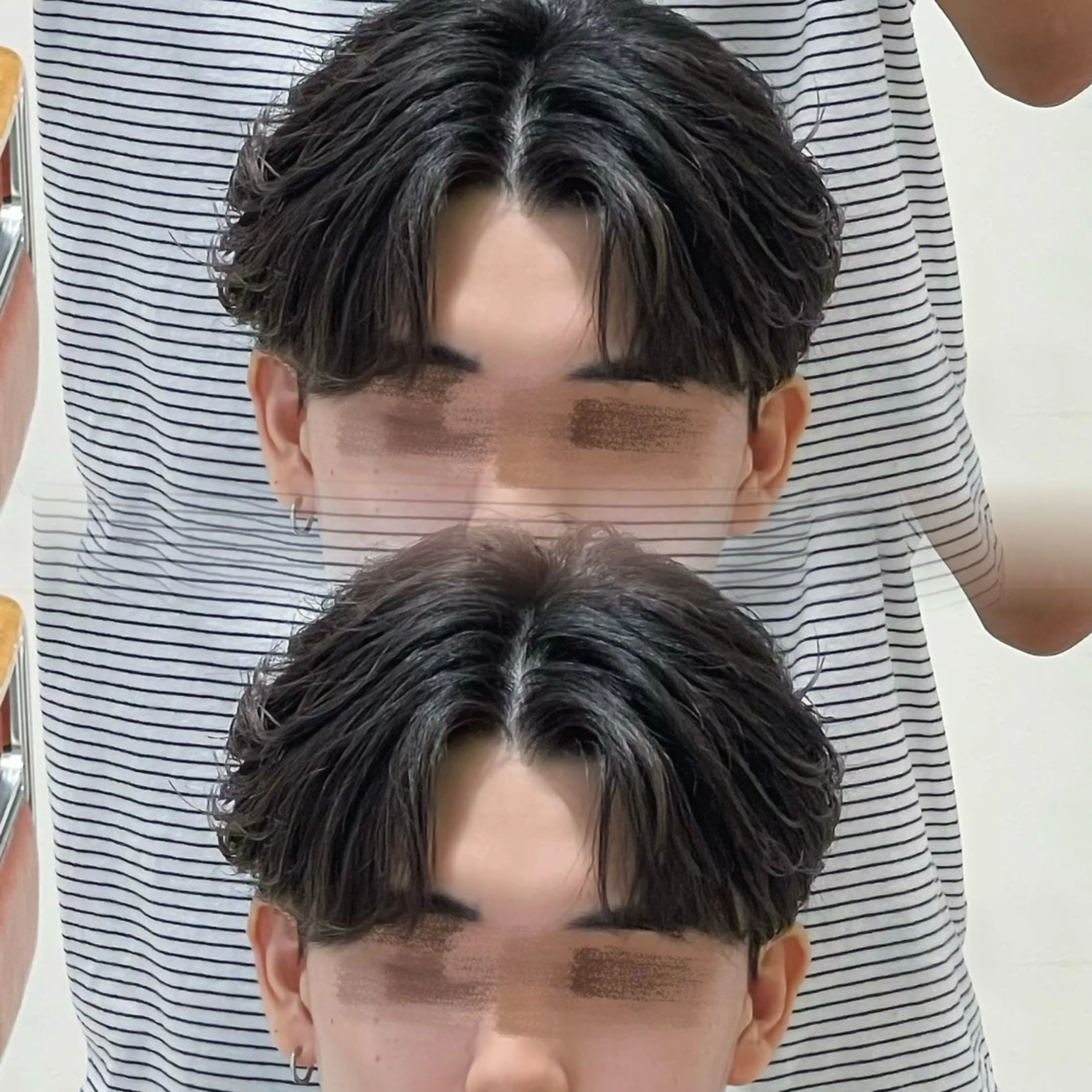 メンズカット×スポットパーマの写真