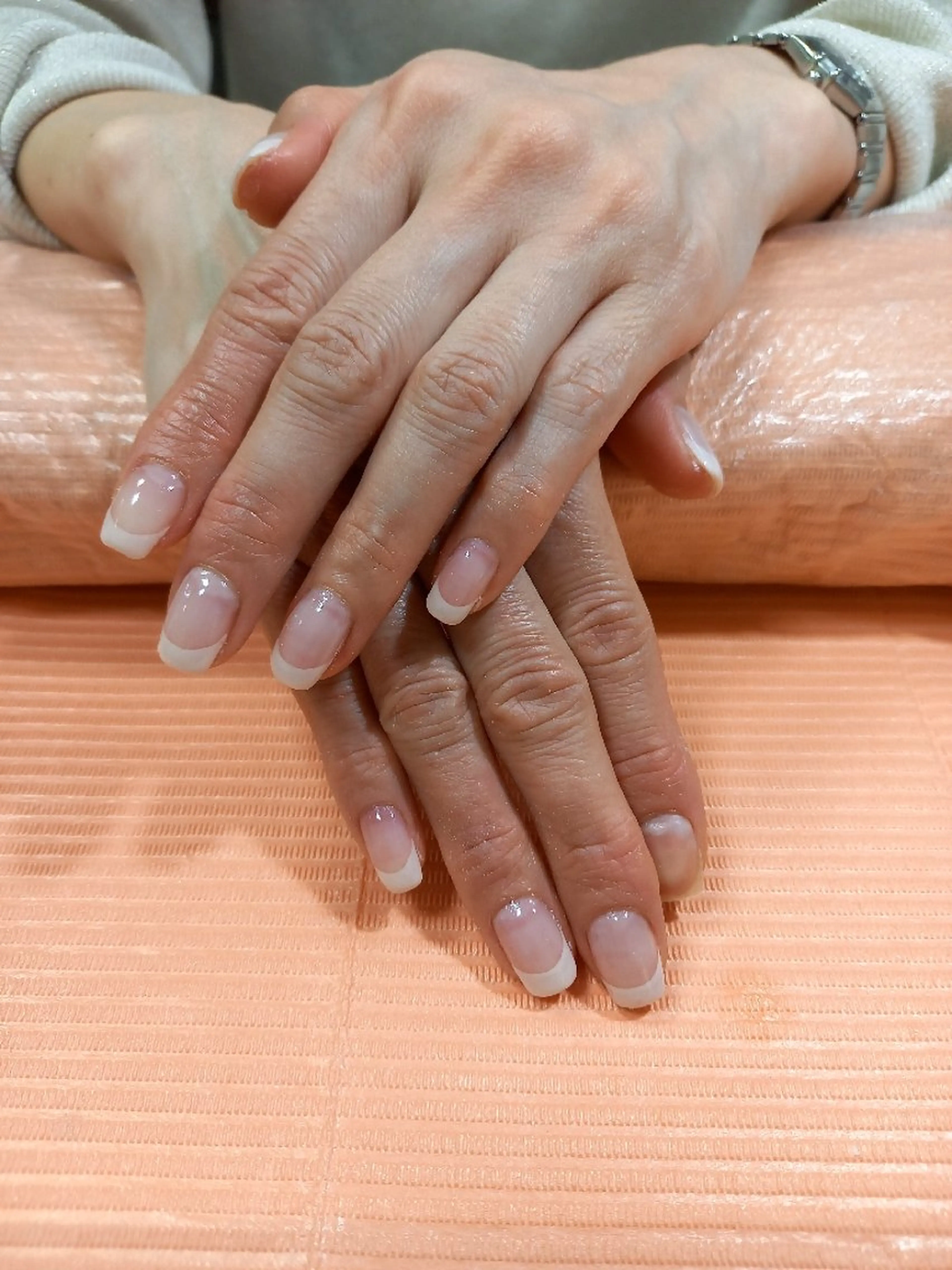 ネイル フレンチネイル スクエアネイル ネイリスト aoiのネイルデザイン