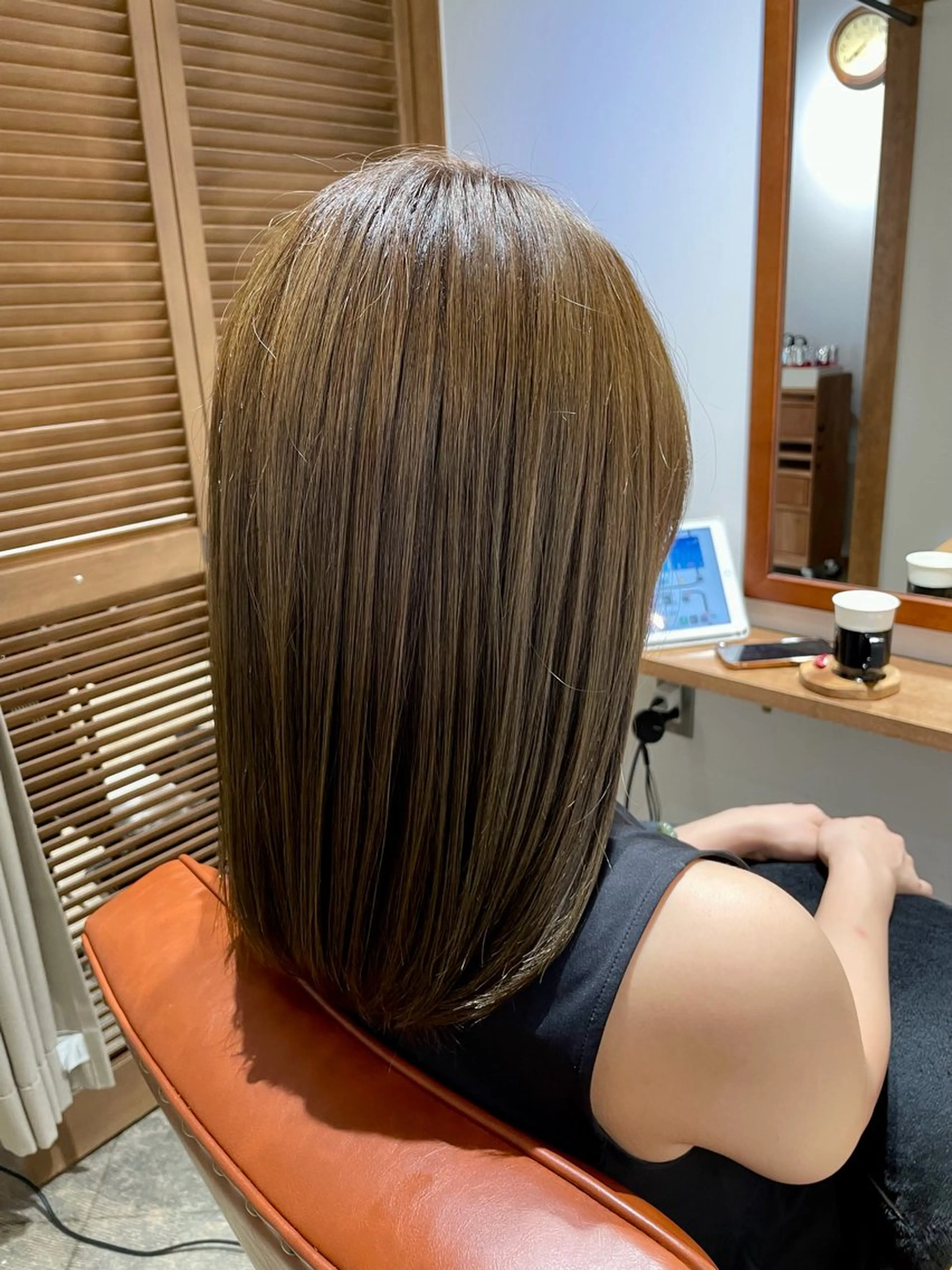 セミロング カラー ベージュ/ 髪質改善 /末田柊希のヘアスタイル