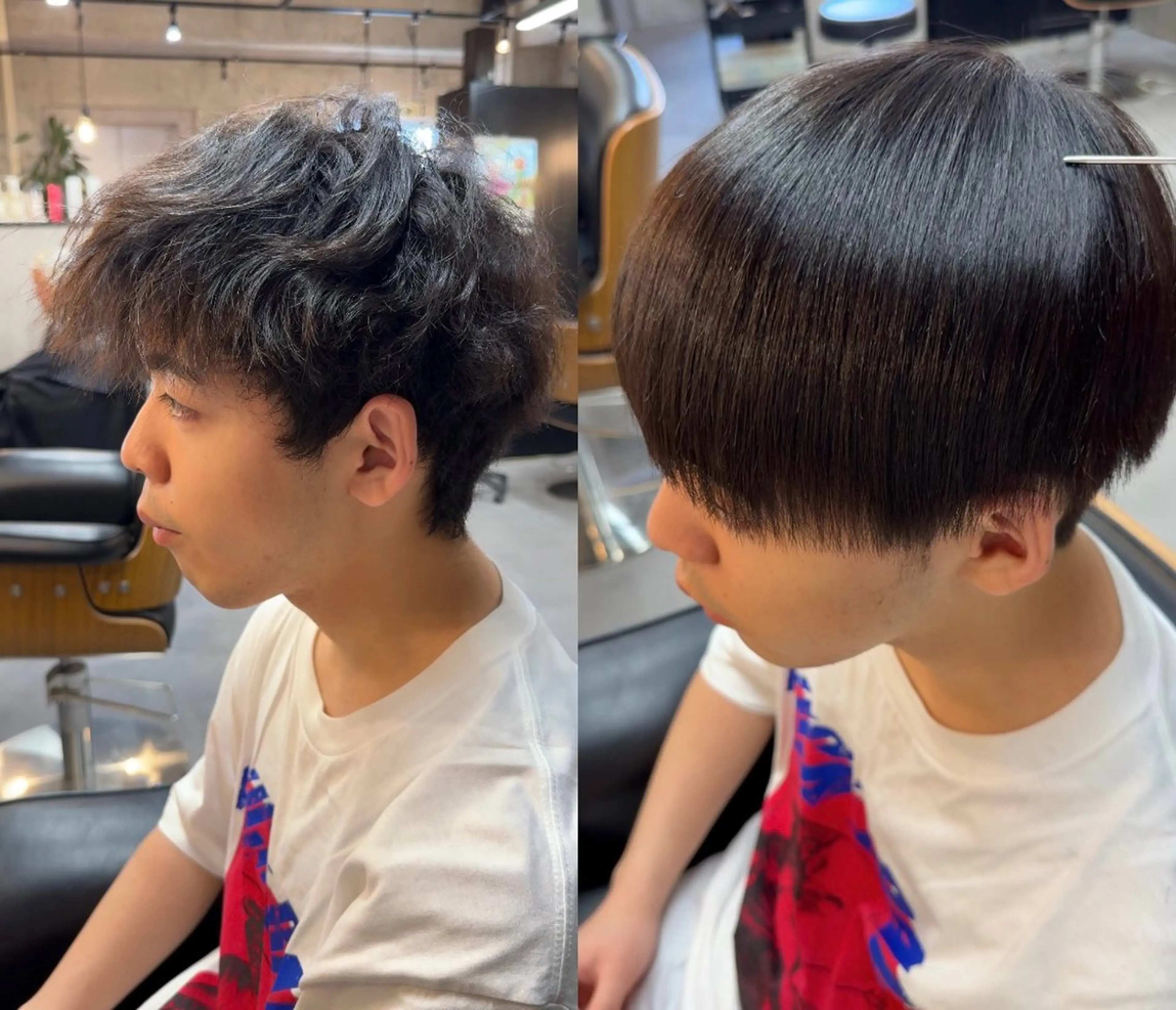 【期間限定✨】メンズカット+縮毛矯正の写真