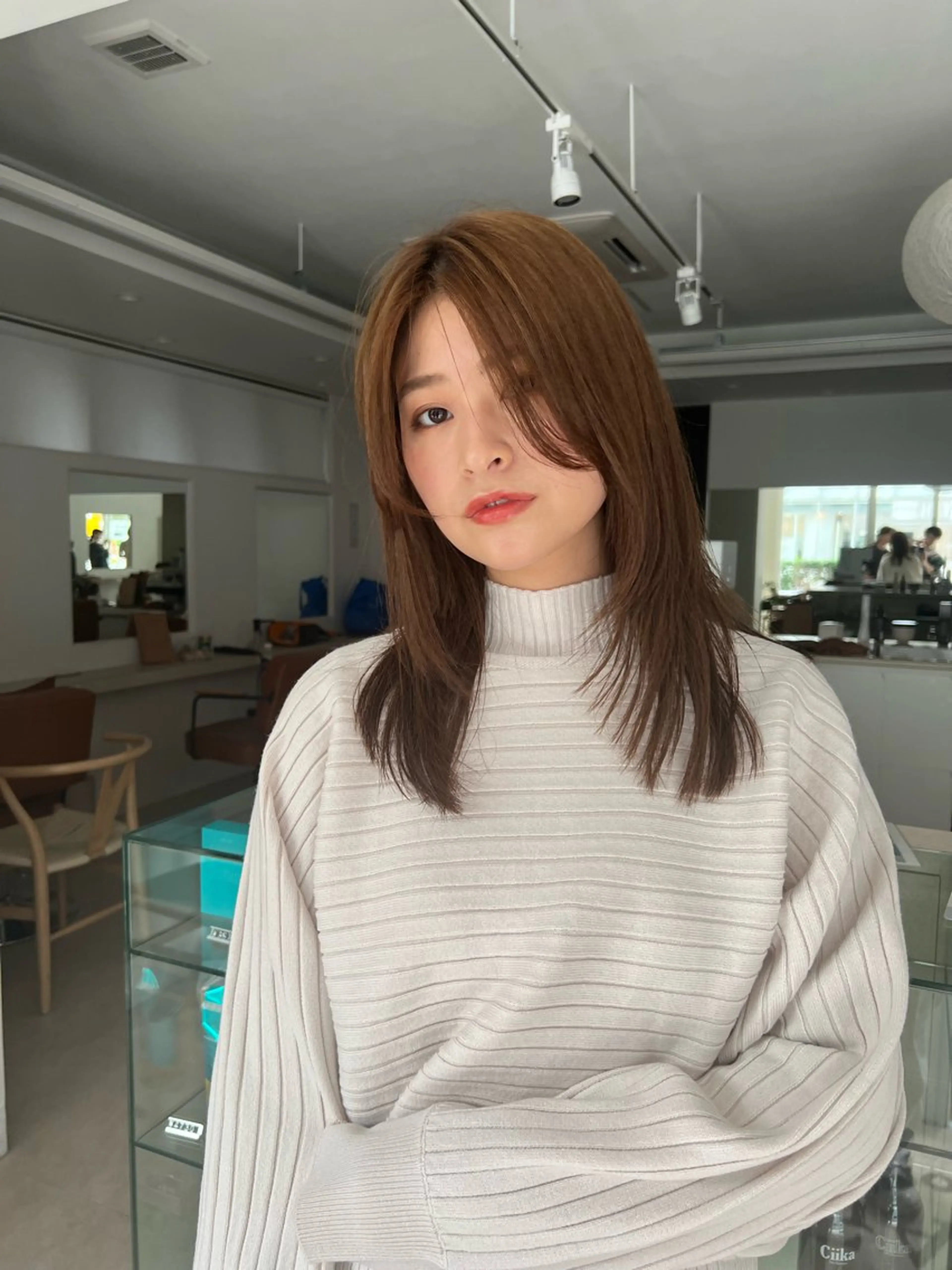 ミディアム 縮毛矯正 /横山陸人のヘアスタイル