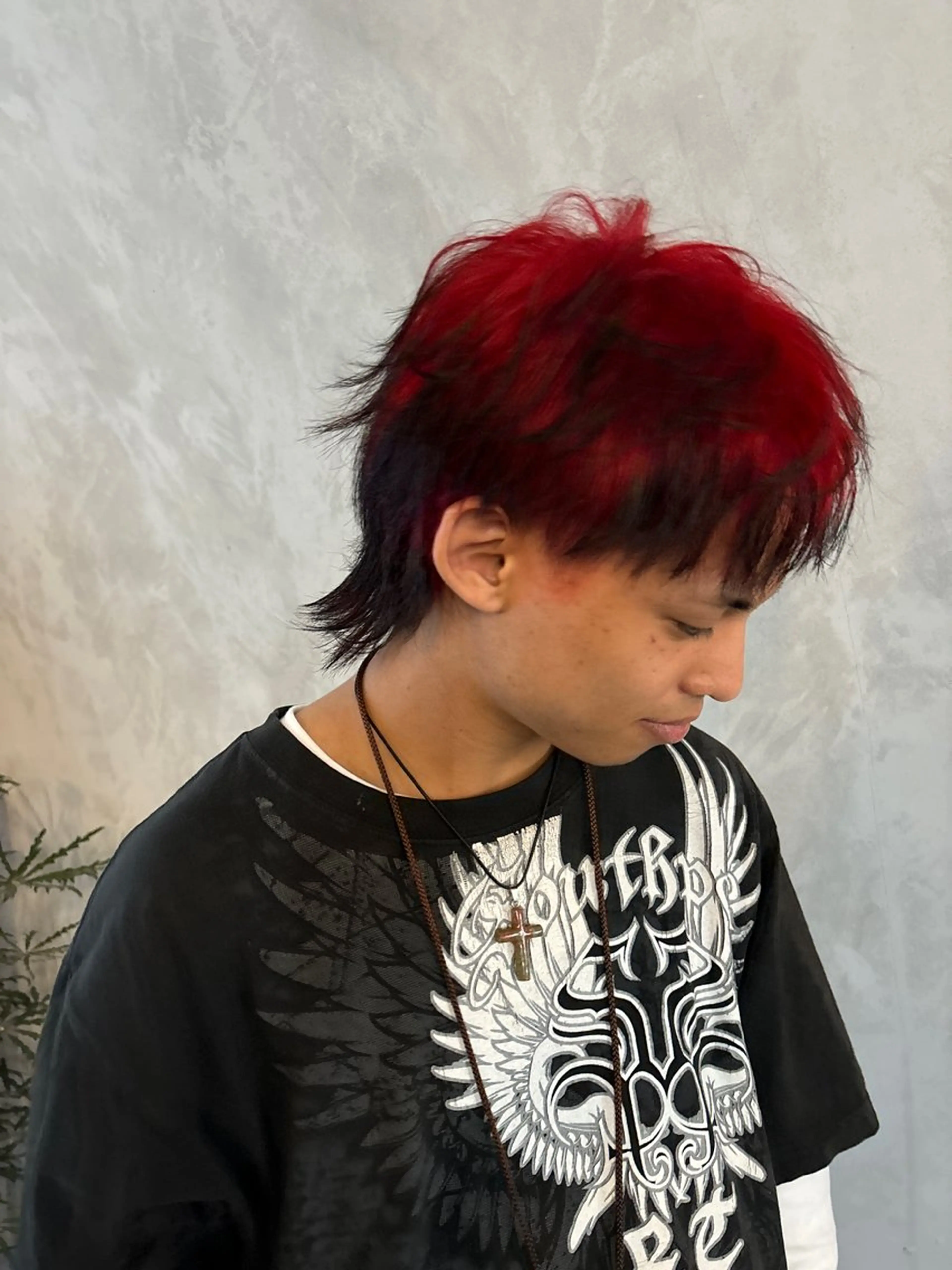 ショート カラー ORGN.所属・二千華 /派手髪デザインのヘアスタイル