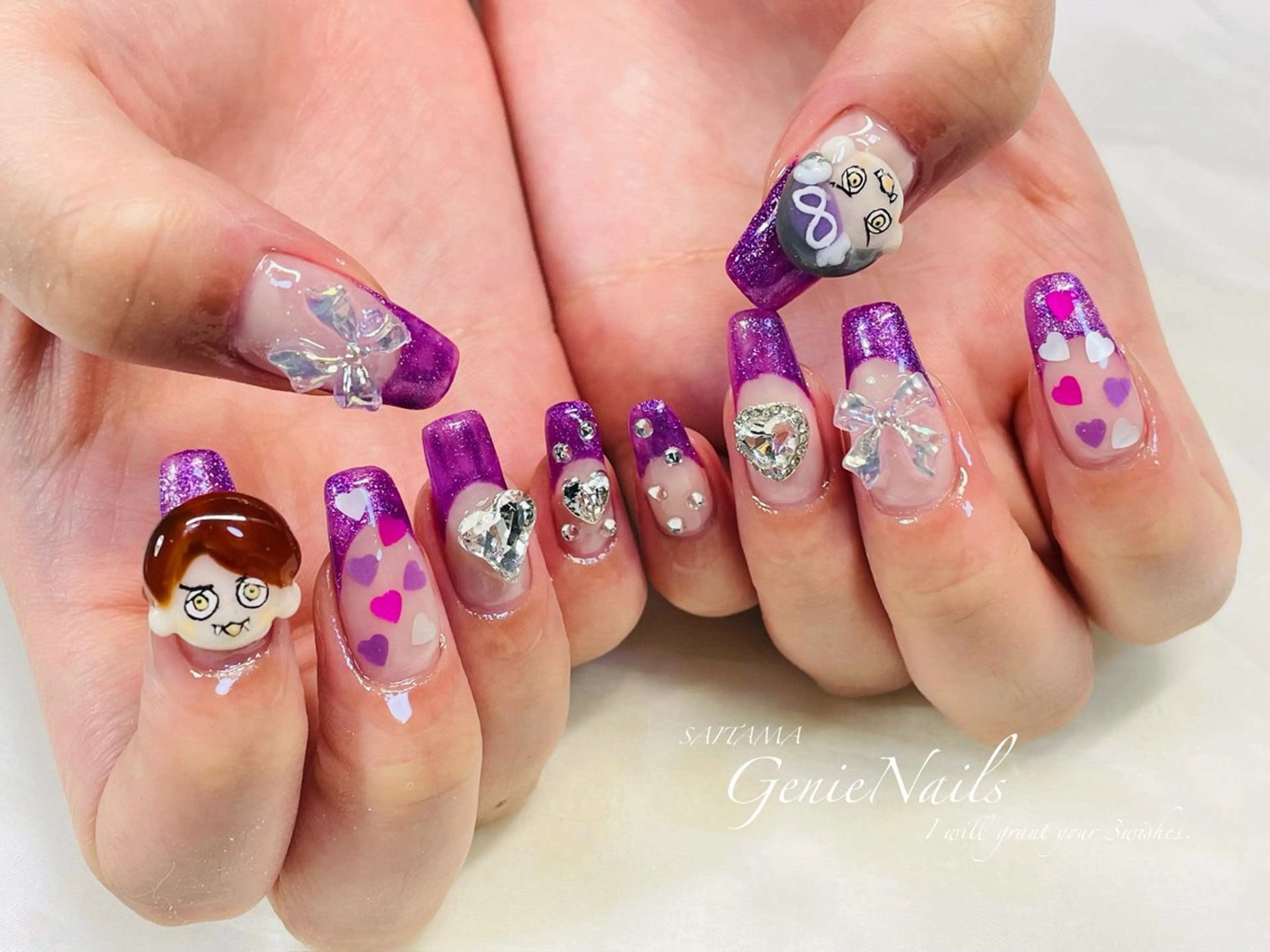 メンズ ネイル ハロウィン アートネイル フットネイル ハロウィン メンズネイル Genie Nailsのネイルデザイン